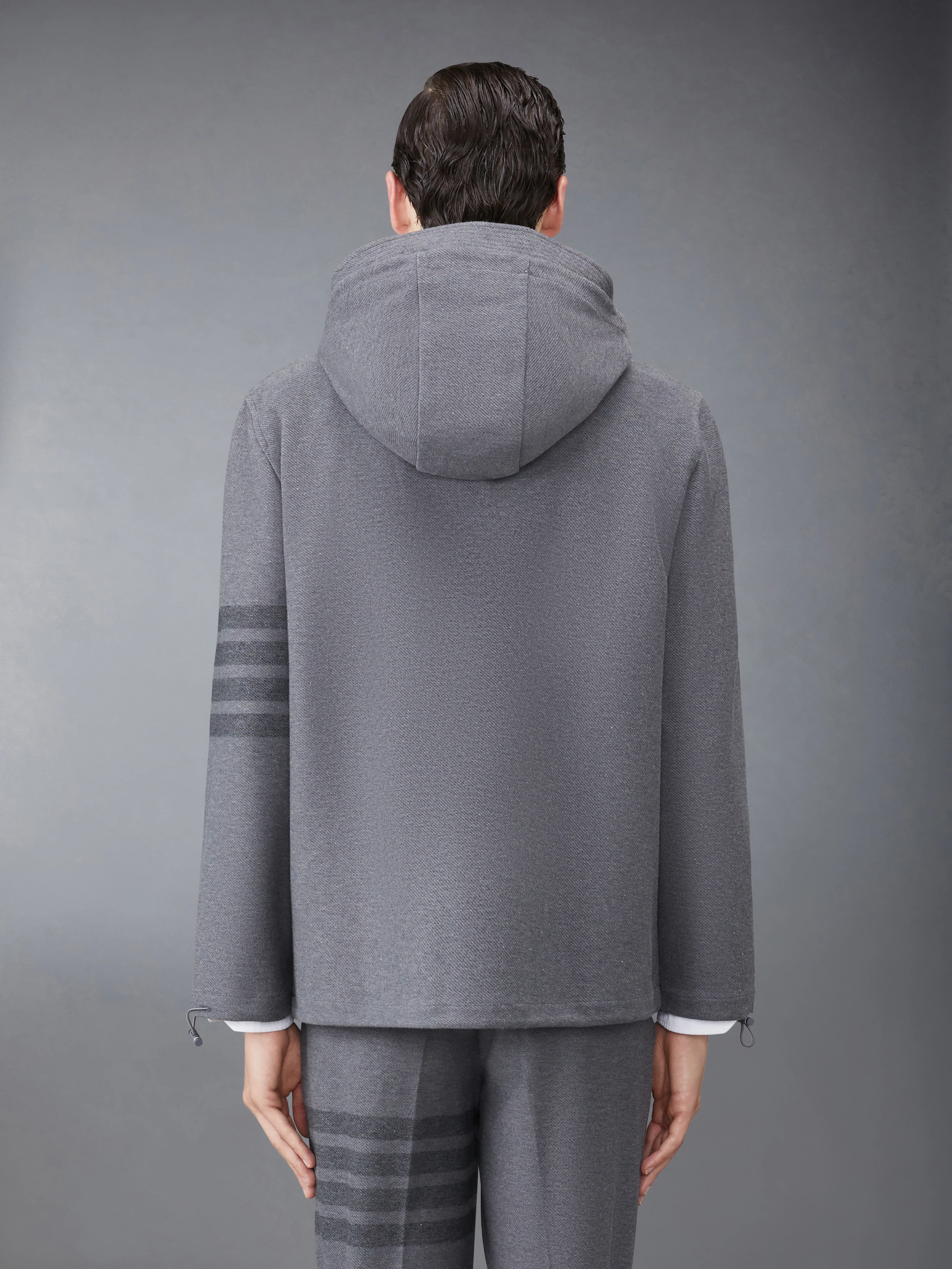 DOUBLE FACE TECH TWILL HOODED JACKET