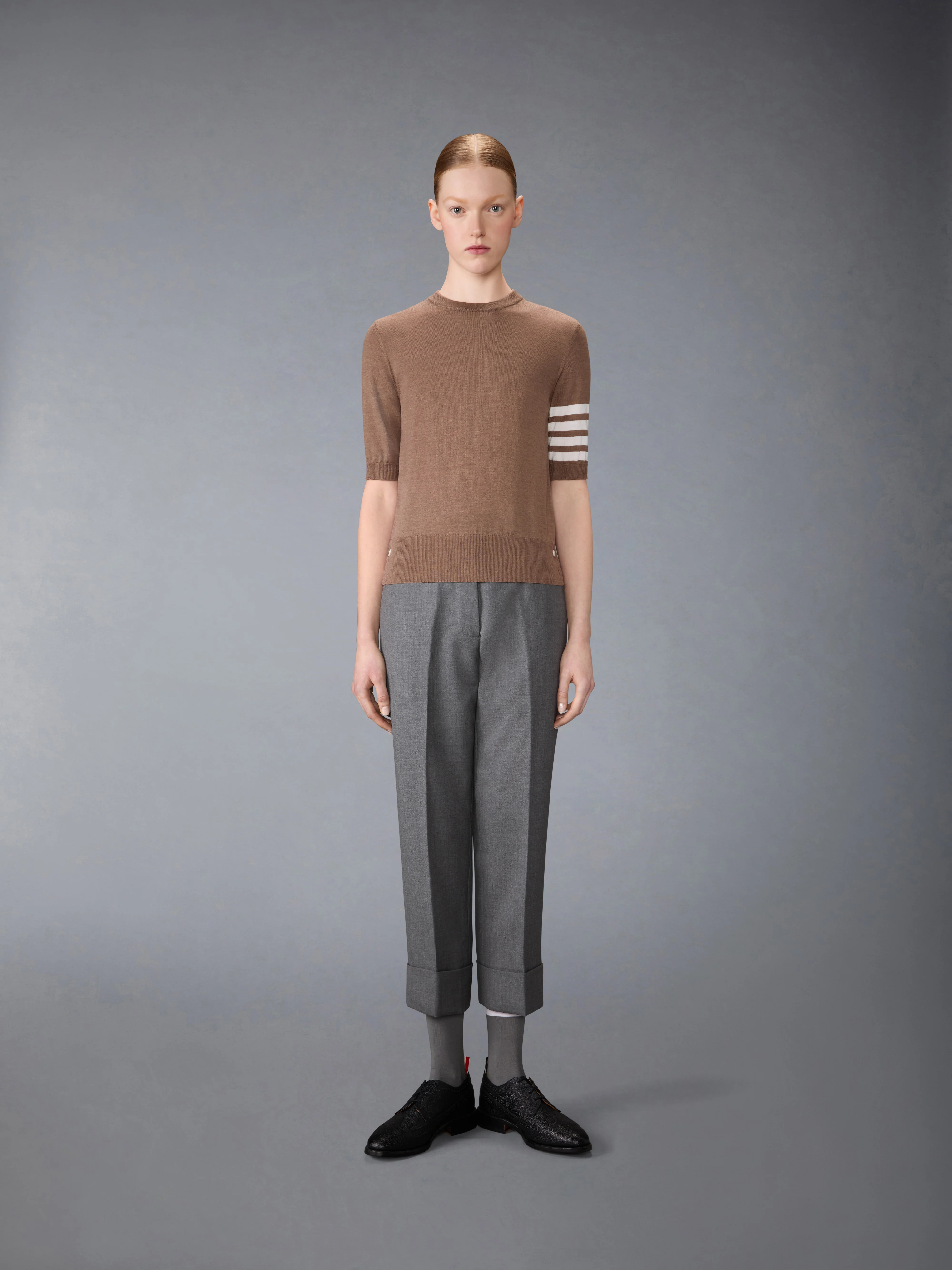 FINE MERINO WOOL 4-BAR TEE