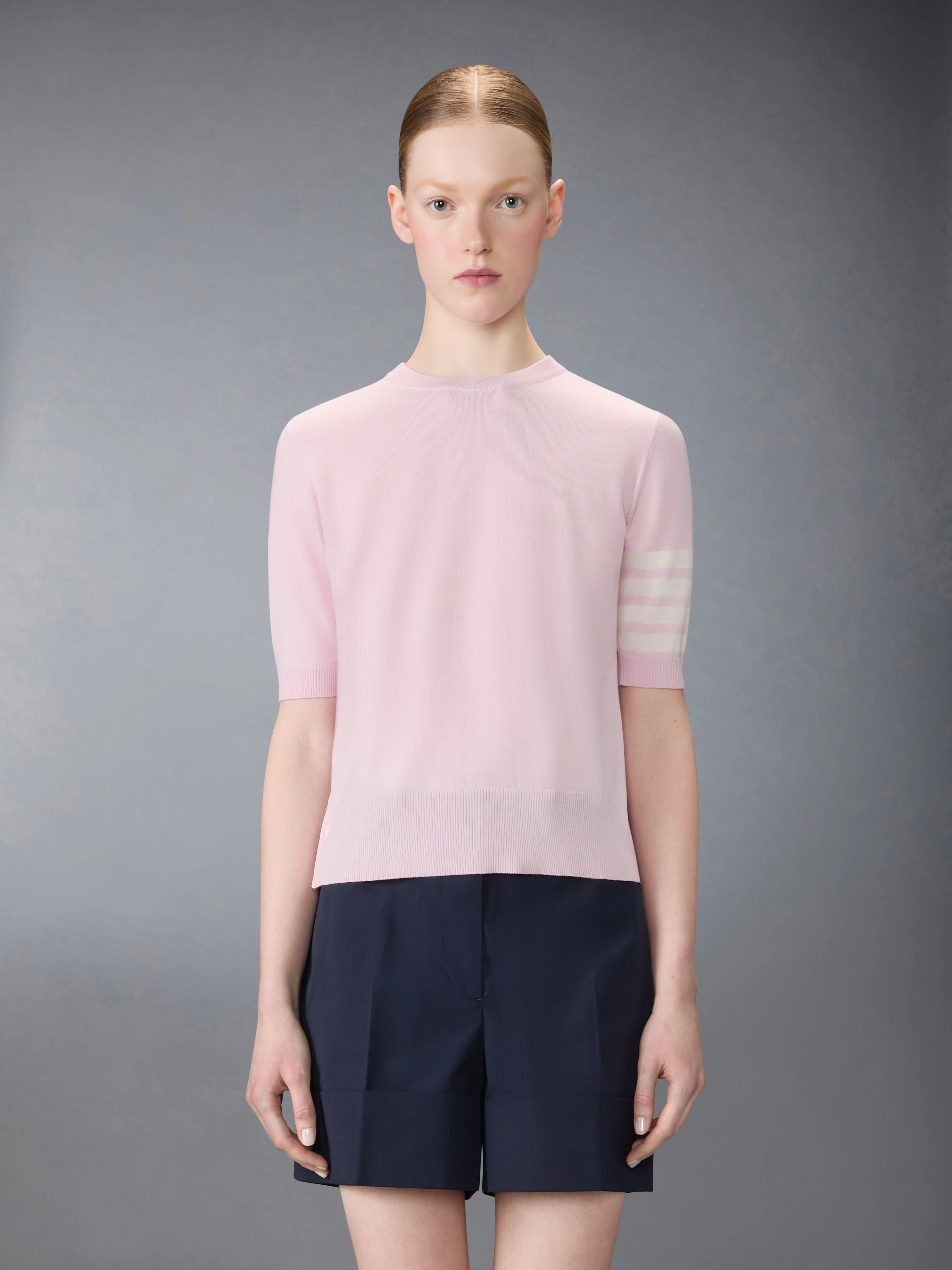 FINE MERINO WOOL 4-BAR TEE
