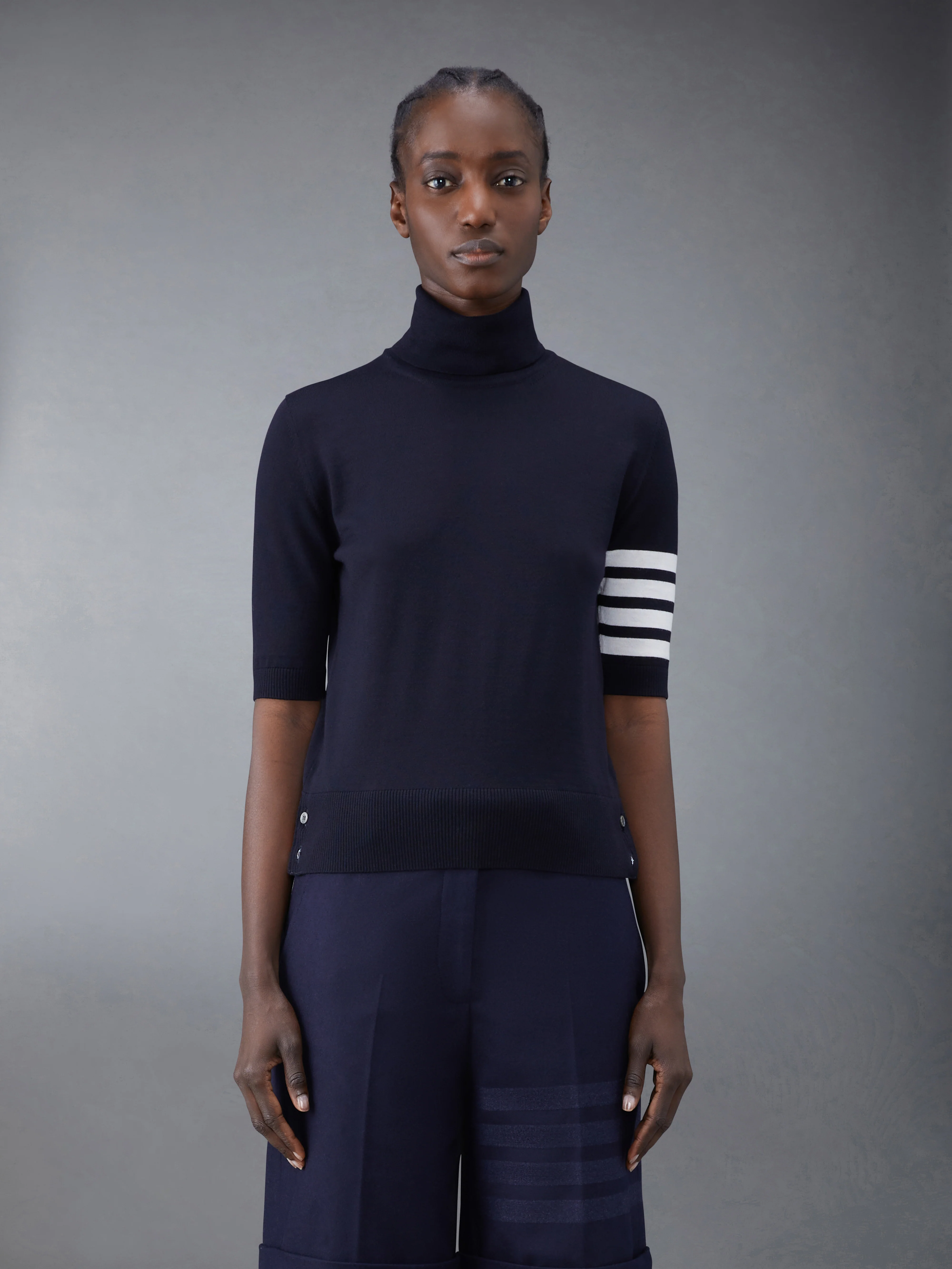 FINE MERINO WOOL 4-BAR TURTLENECK