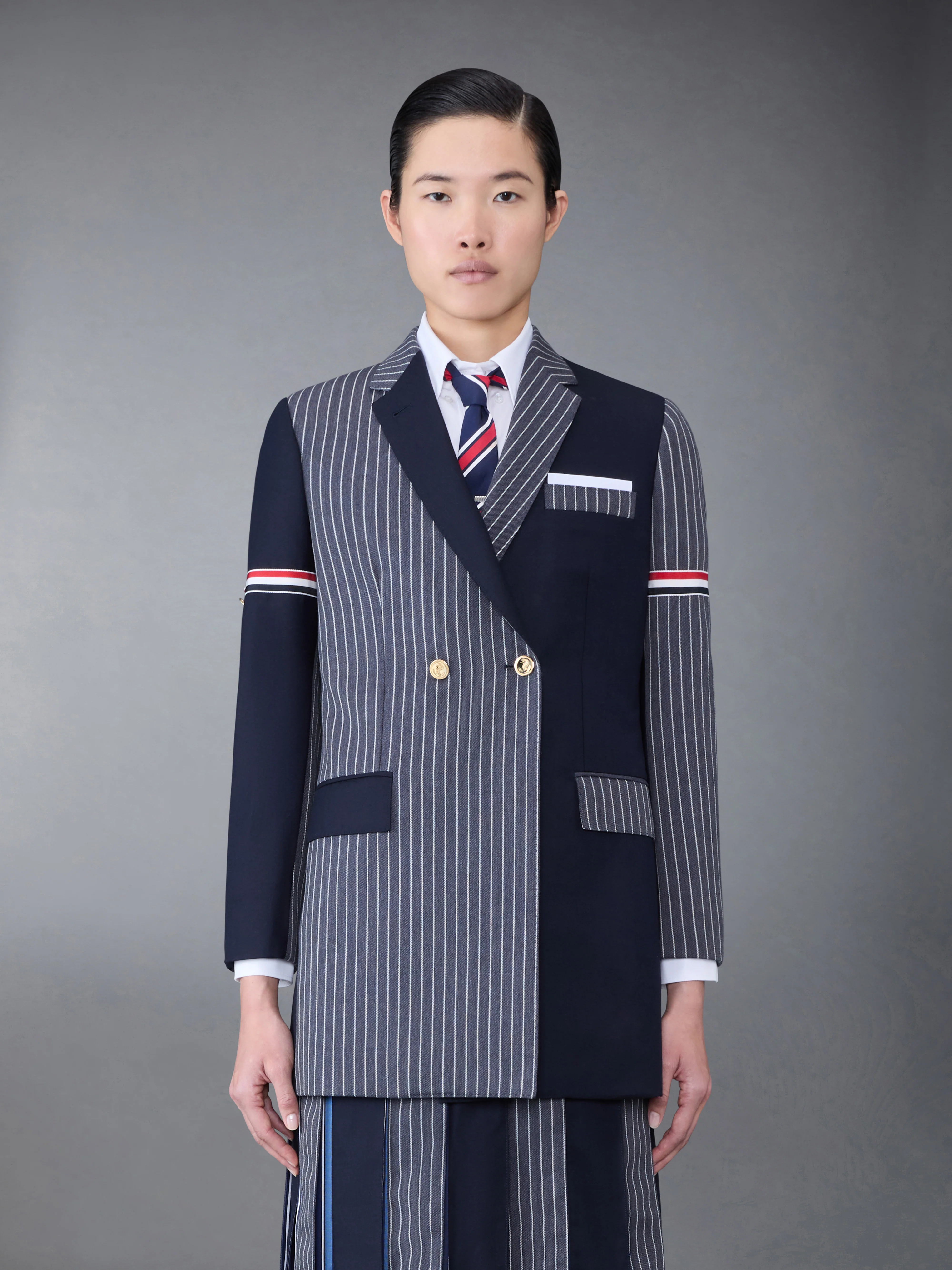 7194-fun-mix-pinstripe-and-super-120-s-armband-double-breasted-classic-sport-coat-1.webp Fun-Mix Pinstripe and Super 120's Armband Double Breasted Classic Sport Coat