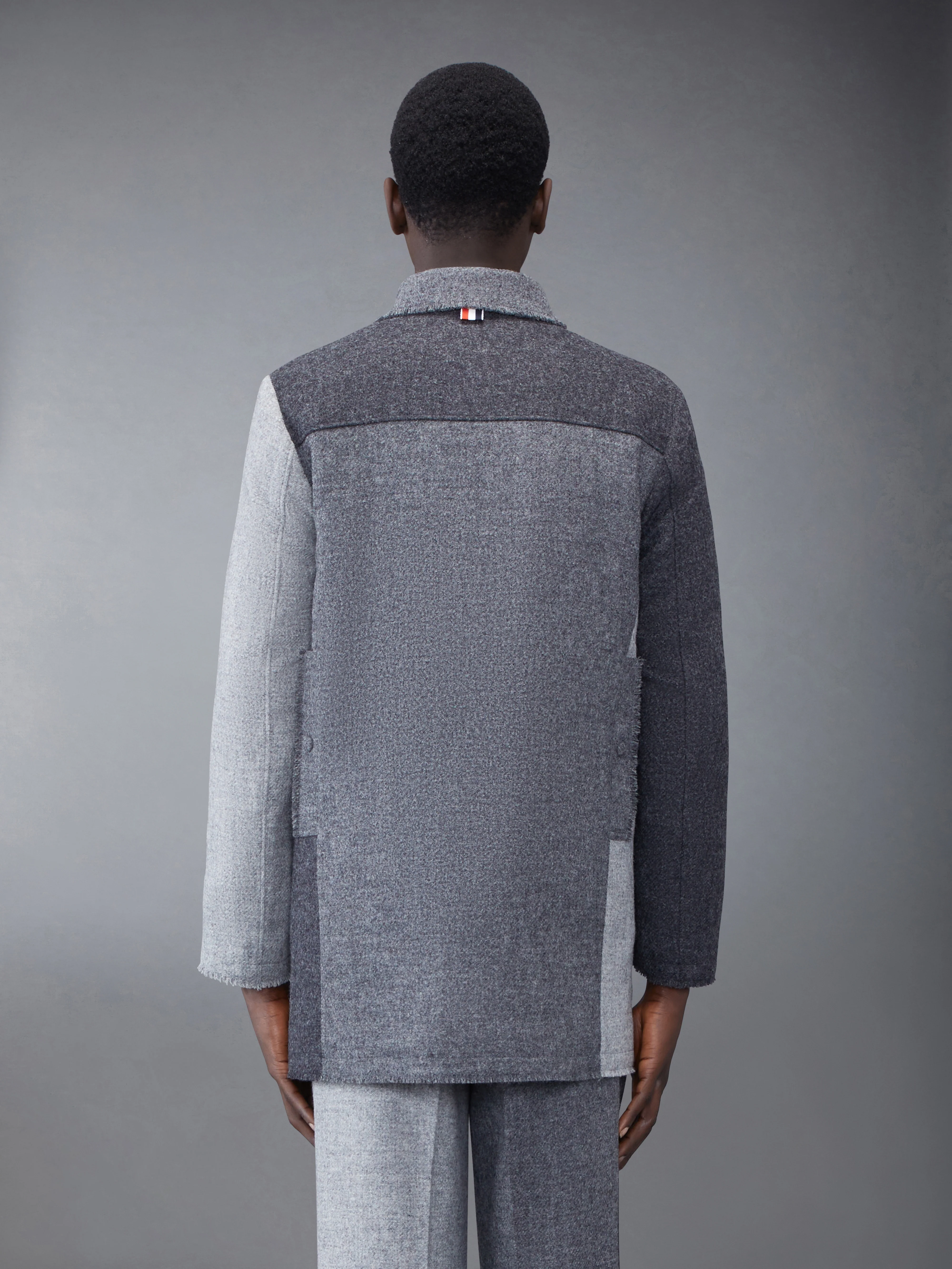 Fun-Mix Shetland Frayed Field Jacket