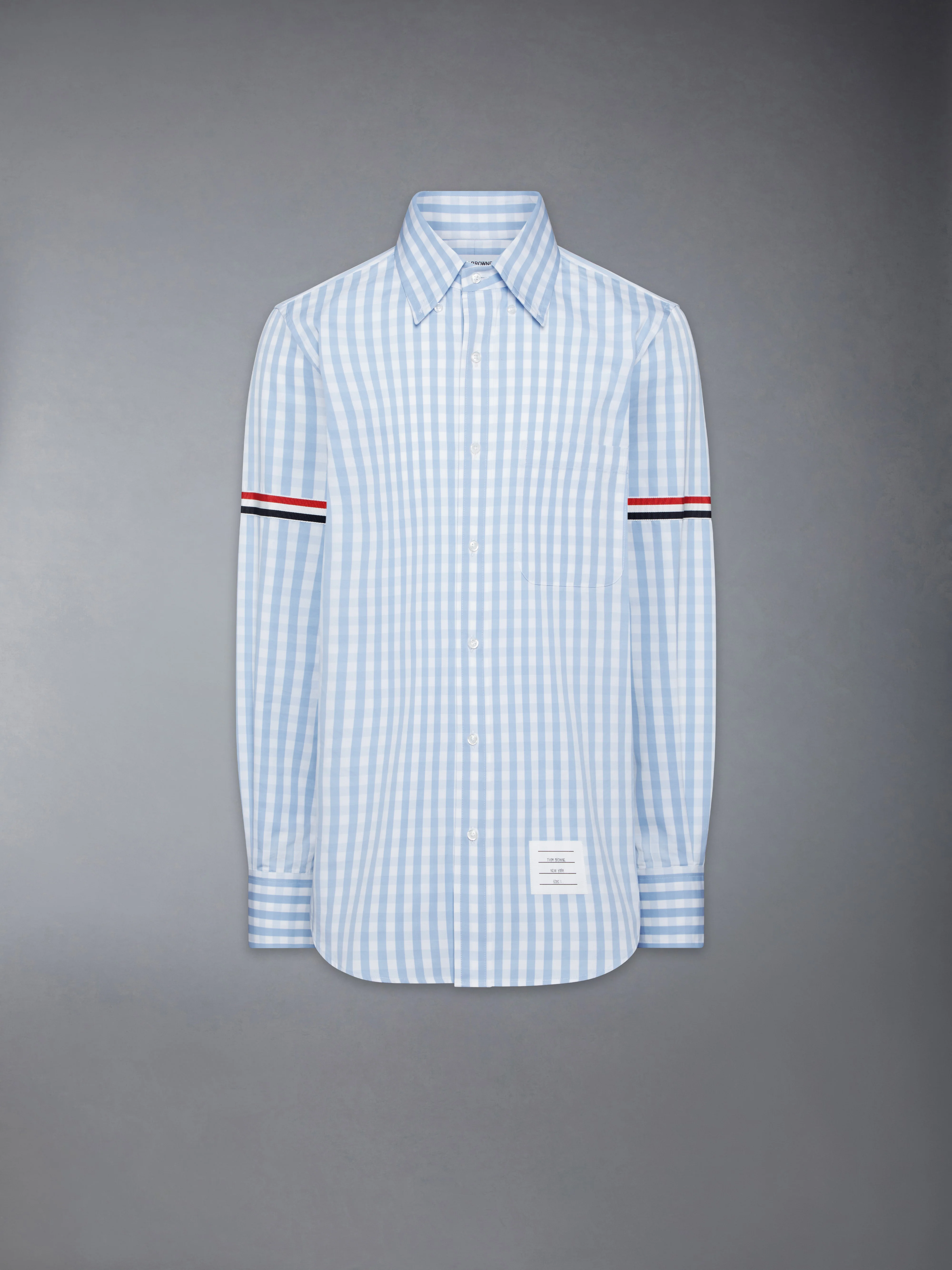 7540-gingham-check-poplin-armband-shirt-7.webp GINGHAM CHECK POPLIN ARMBAND SHIRT