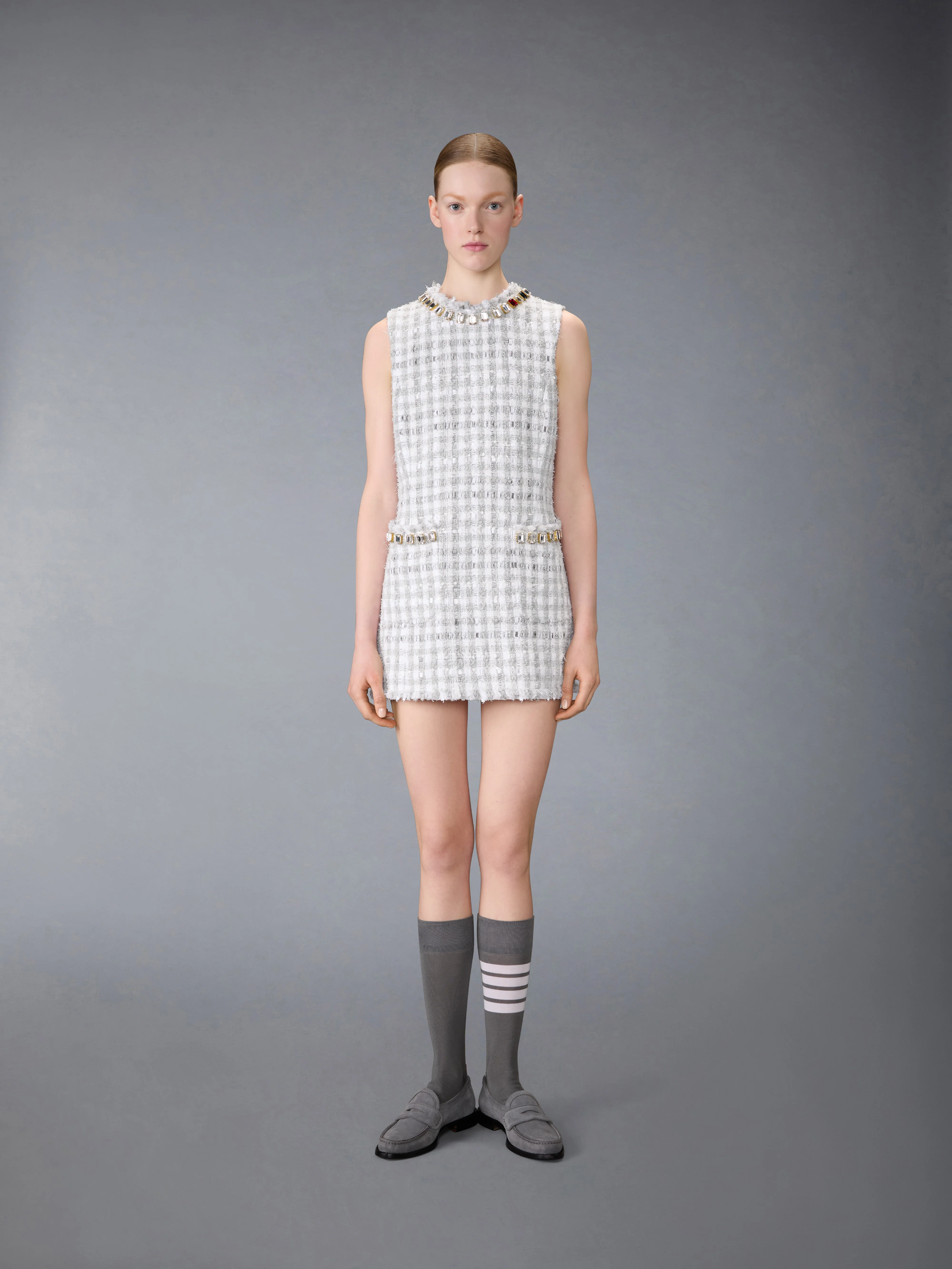 7608-gingham-satin-ribbon-tweed-mini-pencil-dress-with-swarovski-crystal-3.webp GINGHAM SATIN RIBBON TWEED MINI PENCIL DRESS WITH SWAROVSKI CRYSTAL