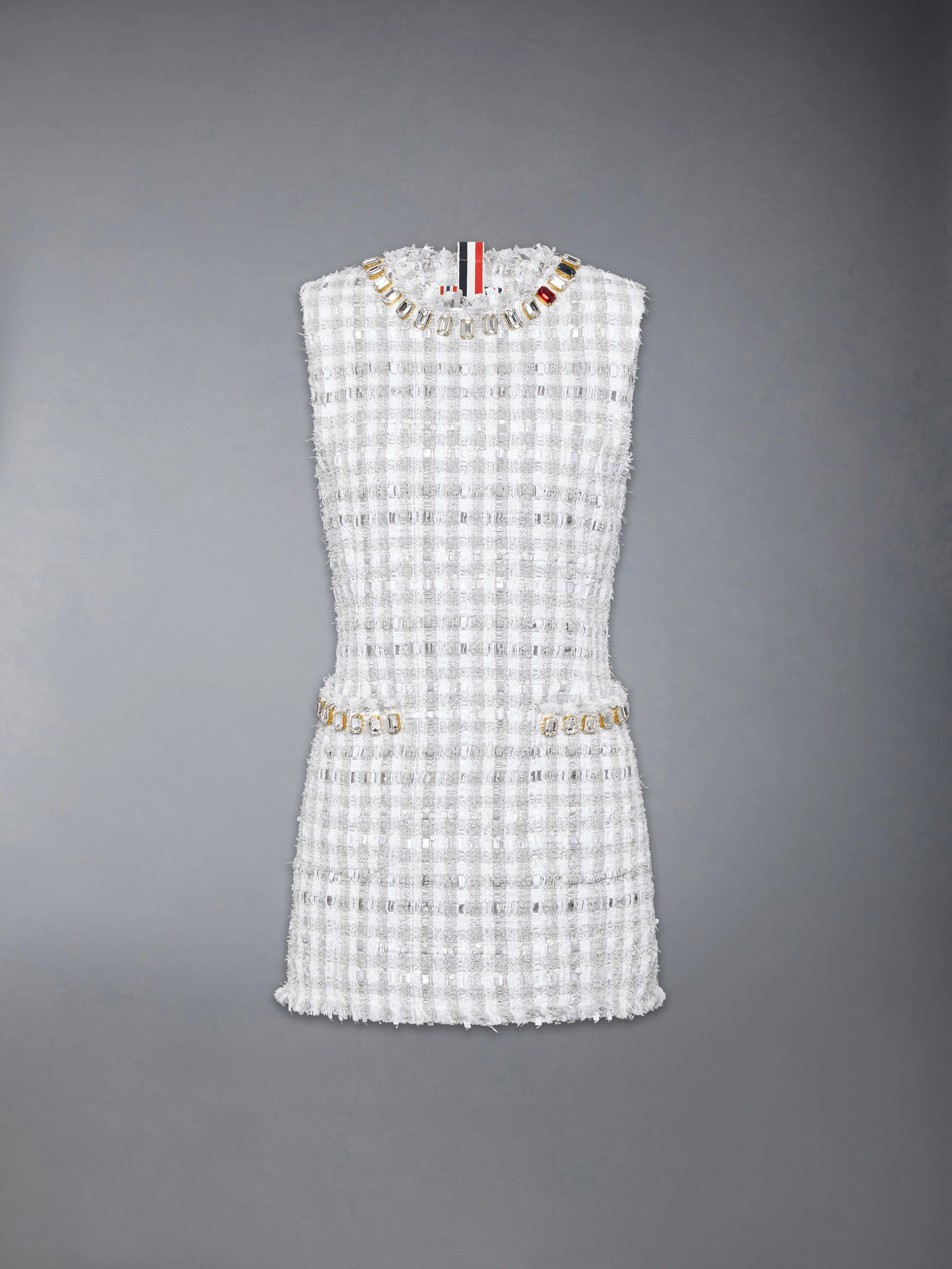 7608-gingham-satin-ribbon-tweed-mini-pencil-dress-with-swarovski-crystal-8.webp GINGHAM SATIN RIBBON TWEED MINI PENCIL DRESS WITH SWAROVSKI CRYSTAL
