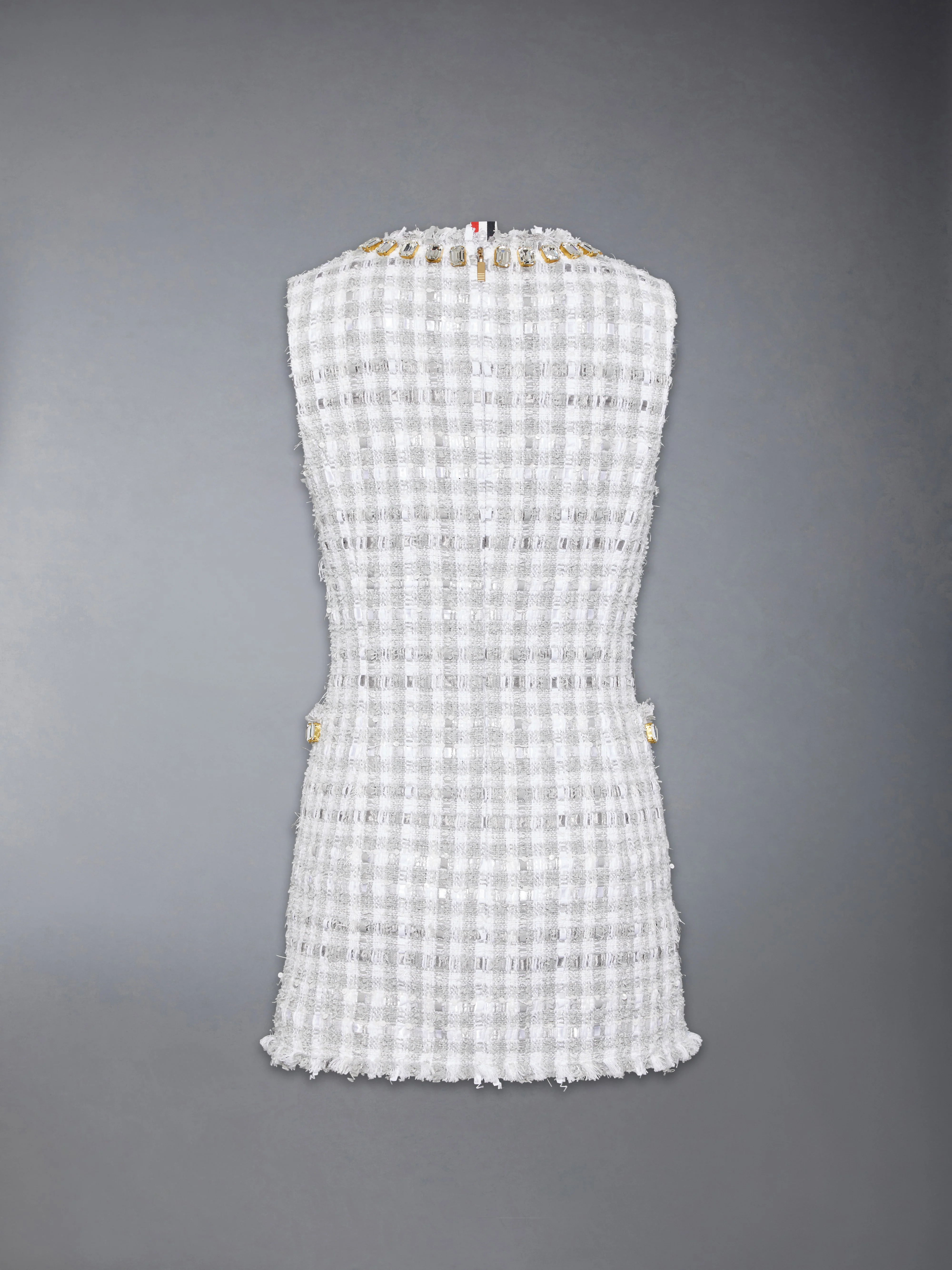 7608-gingham-satin-ribbon-tweed-mini-pencil-dress-with-swarovski-crystal-9.webp GINGHAM SATIN RIBBON TWEED MINI PENCIL DRESS WITH SWAROVSKI CRYSTAL