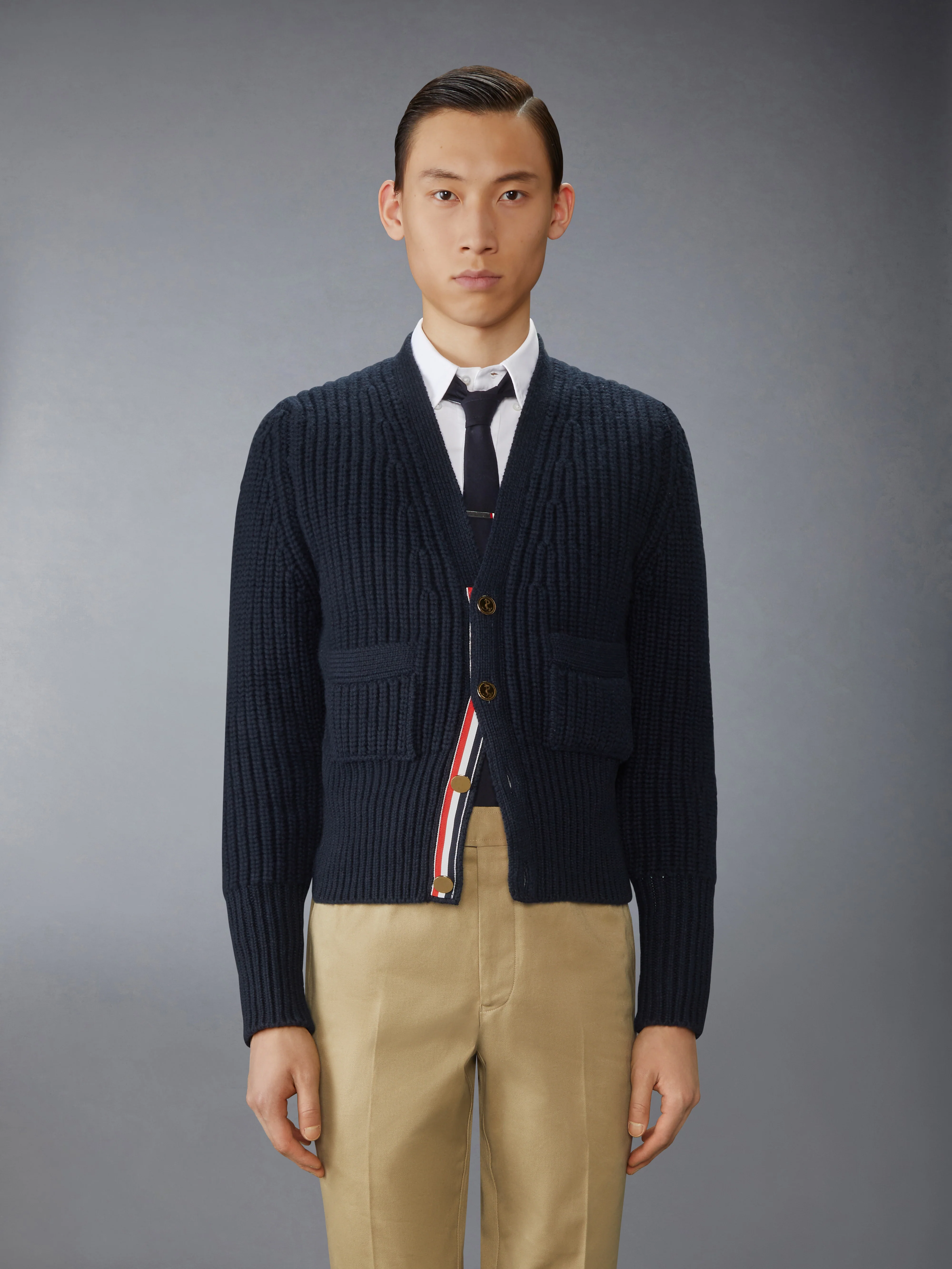 HALF STITCH CASHMERE CARDIGAN