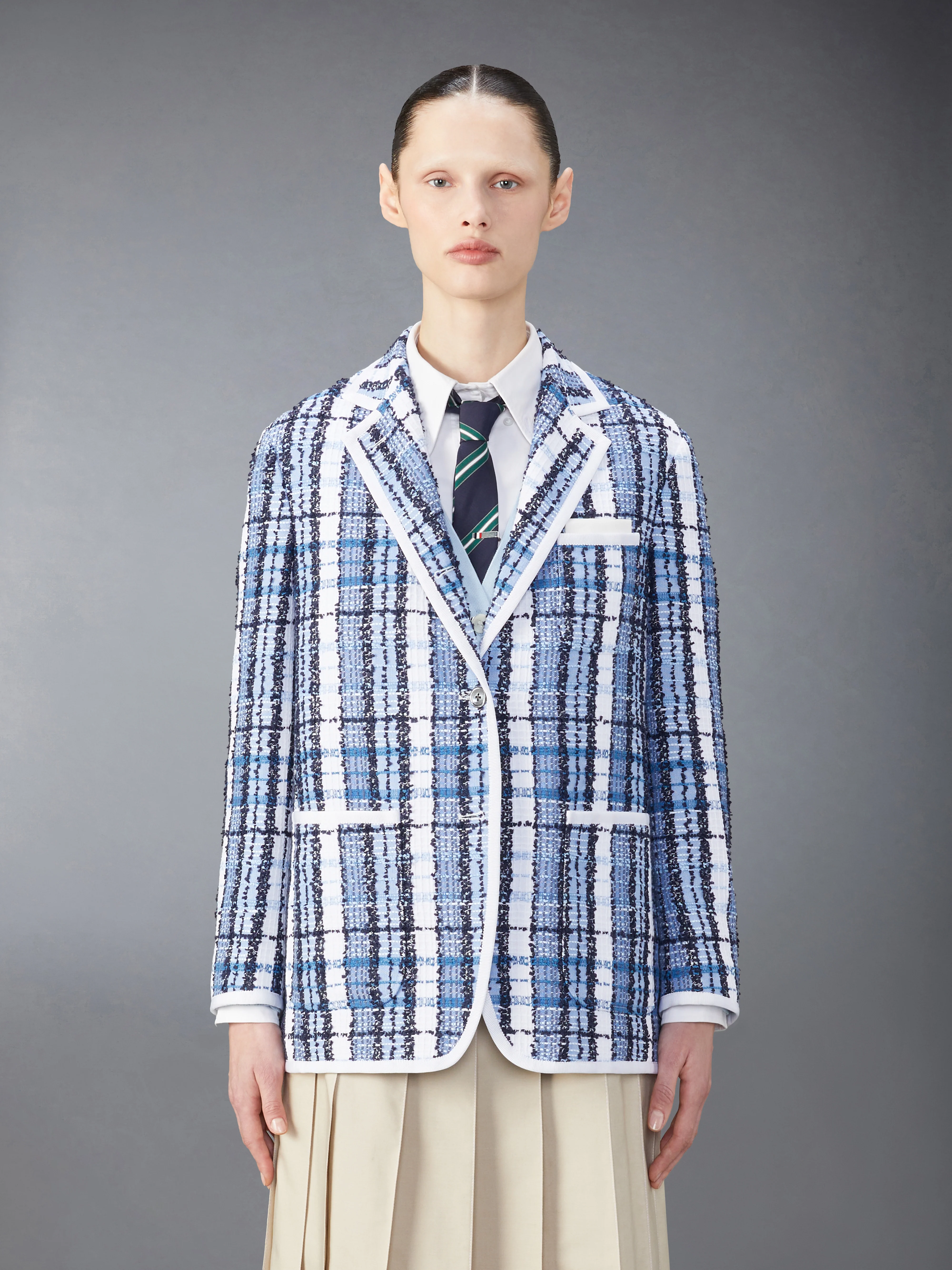 HUNTING TARTAN EYELASH TWEED CLASSIC SPORT COAT