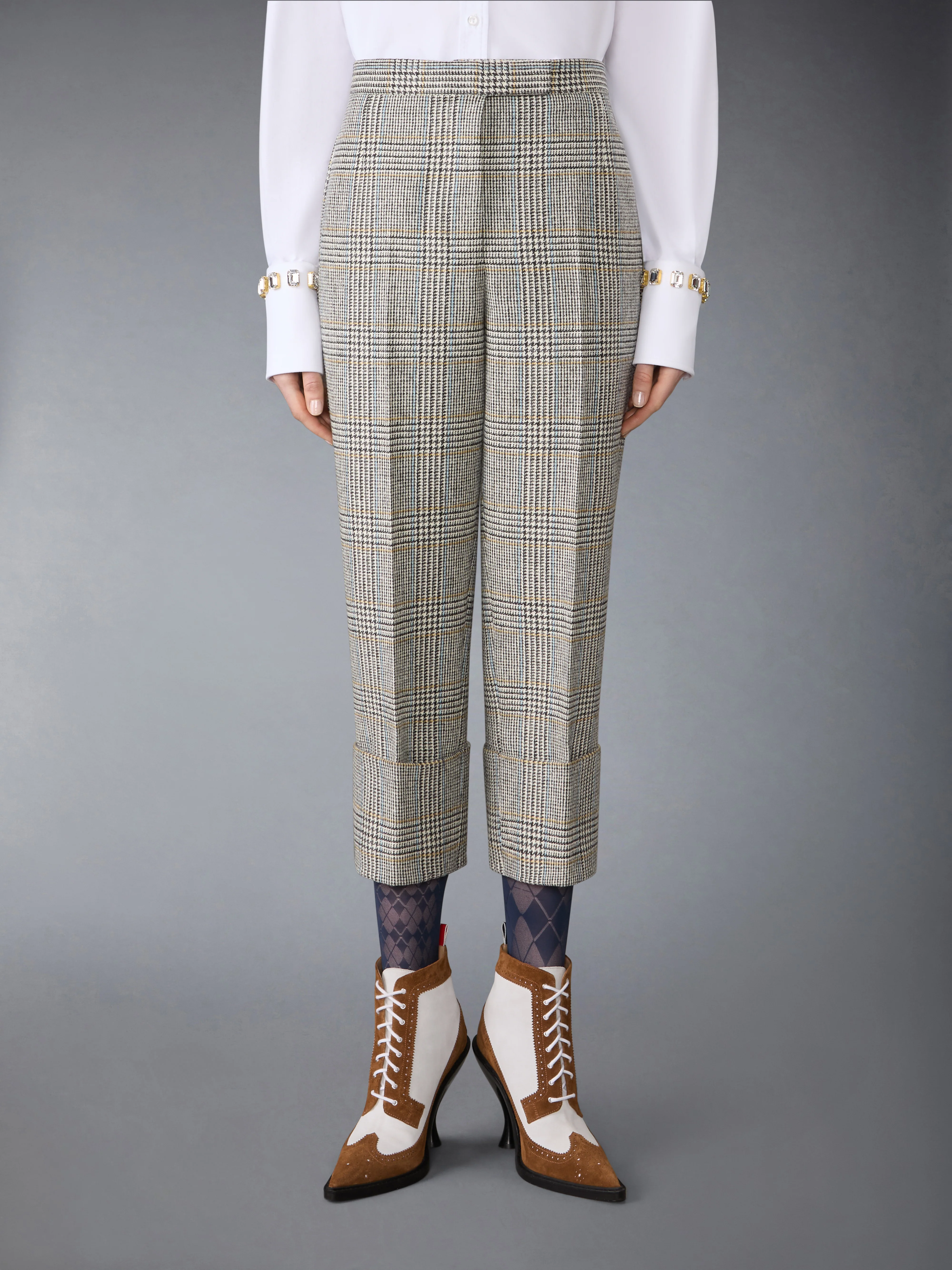 HUNTING TWEED BACKSTRAP TROUSER