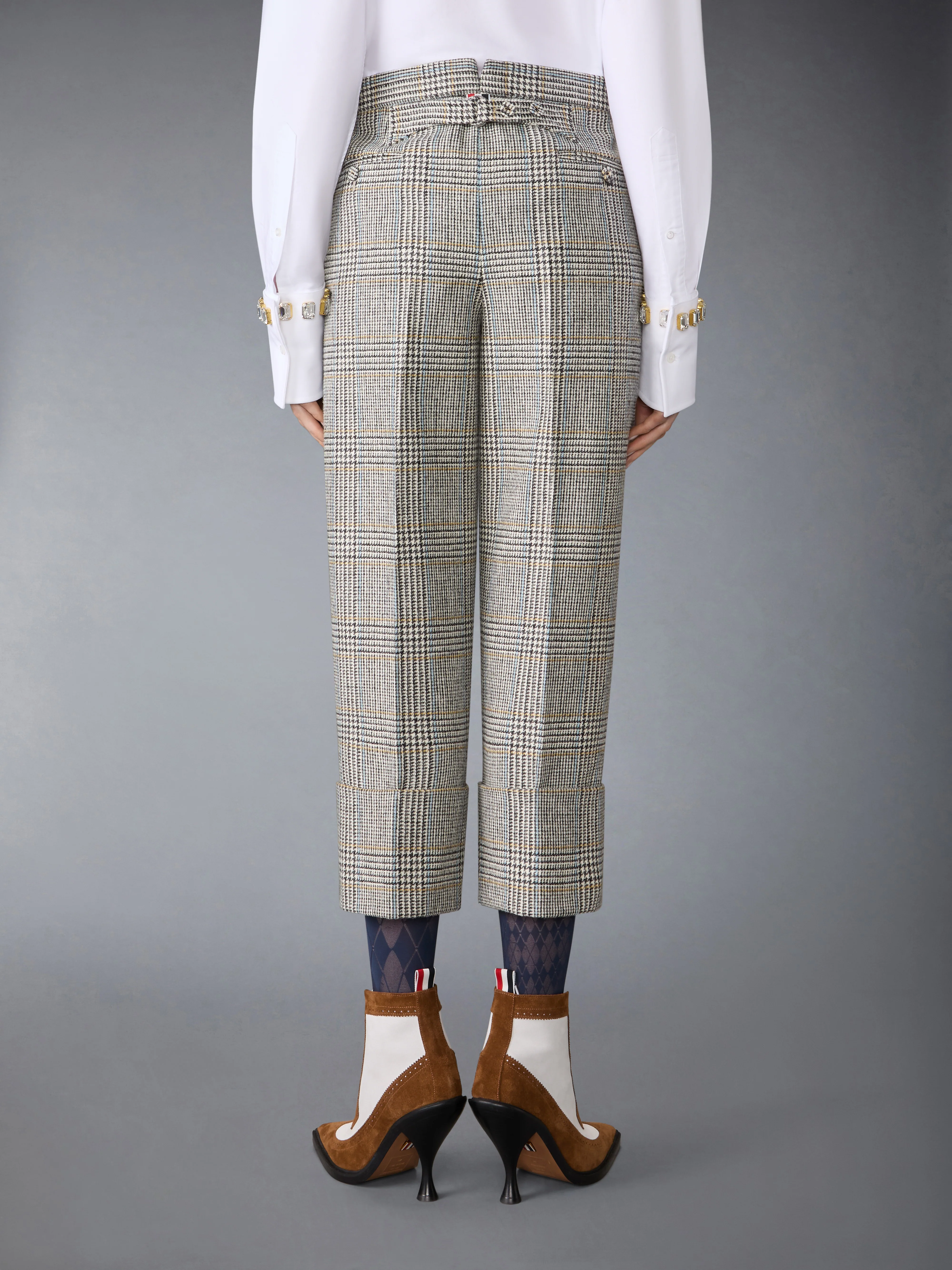 HUNTING TWEED BACKSTRAP TROUSER