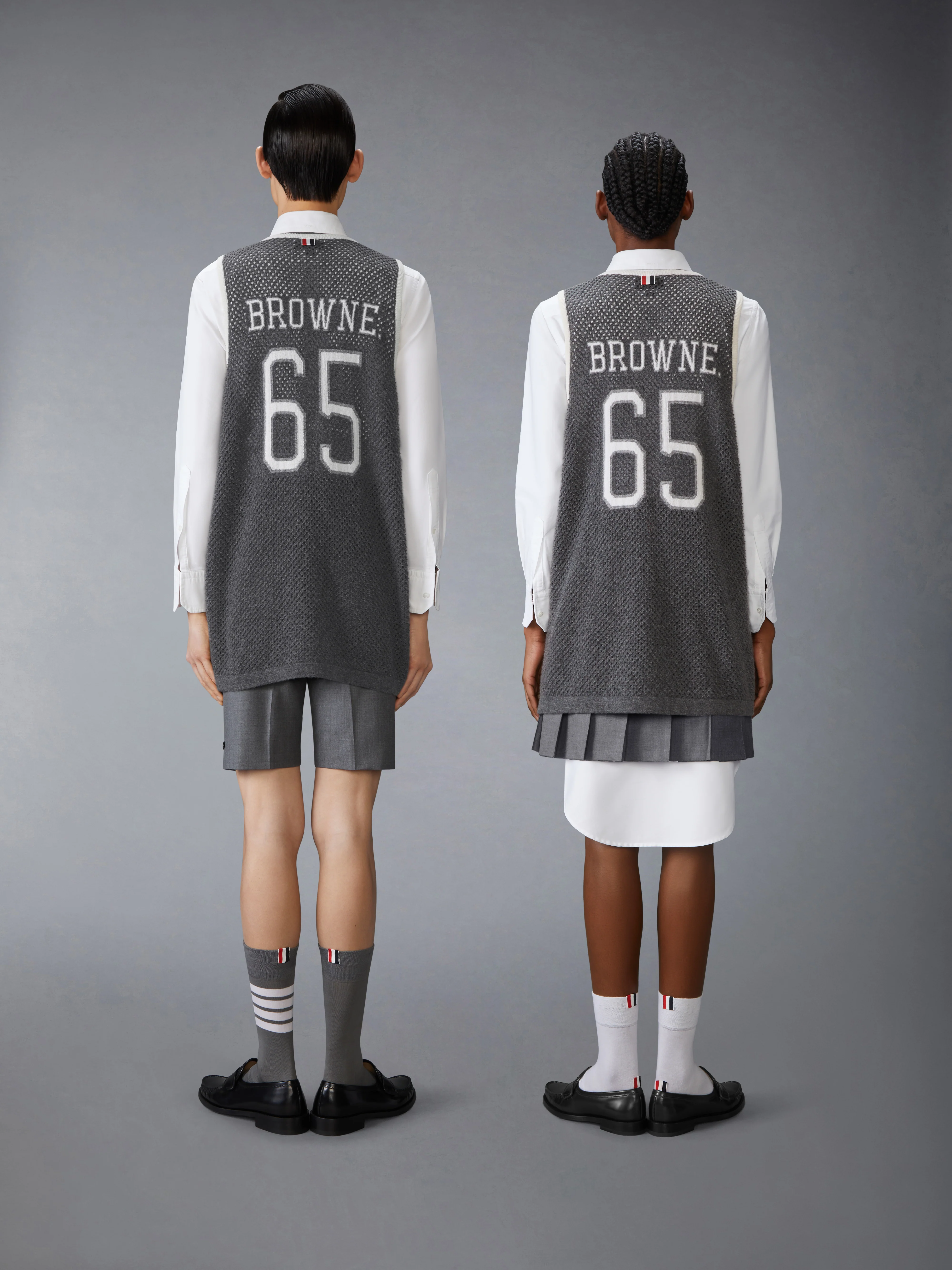 INTARSIA CASHMERE MESH BASKETBALL JERSEY