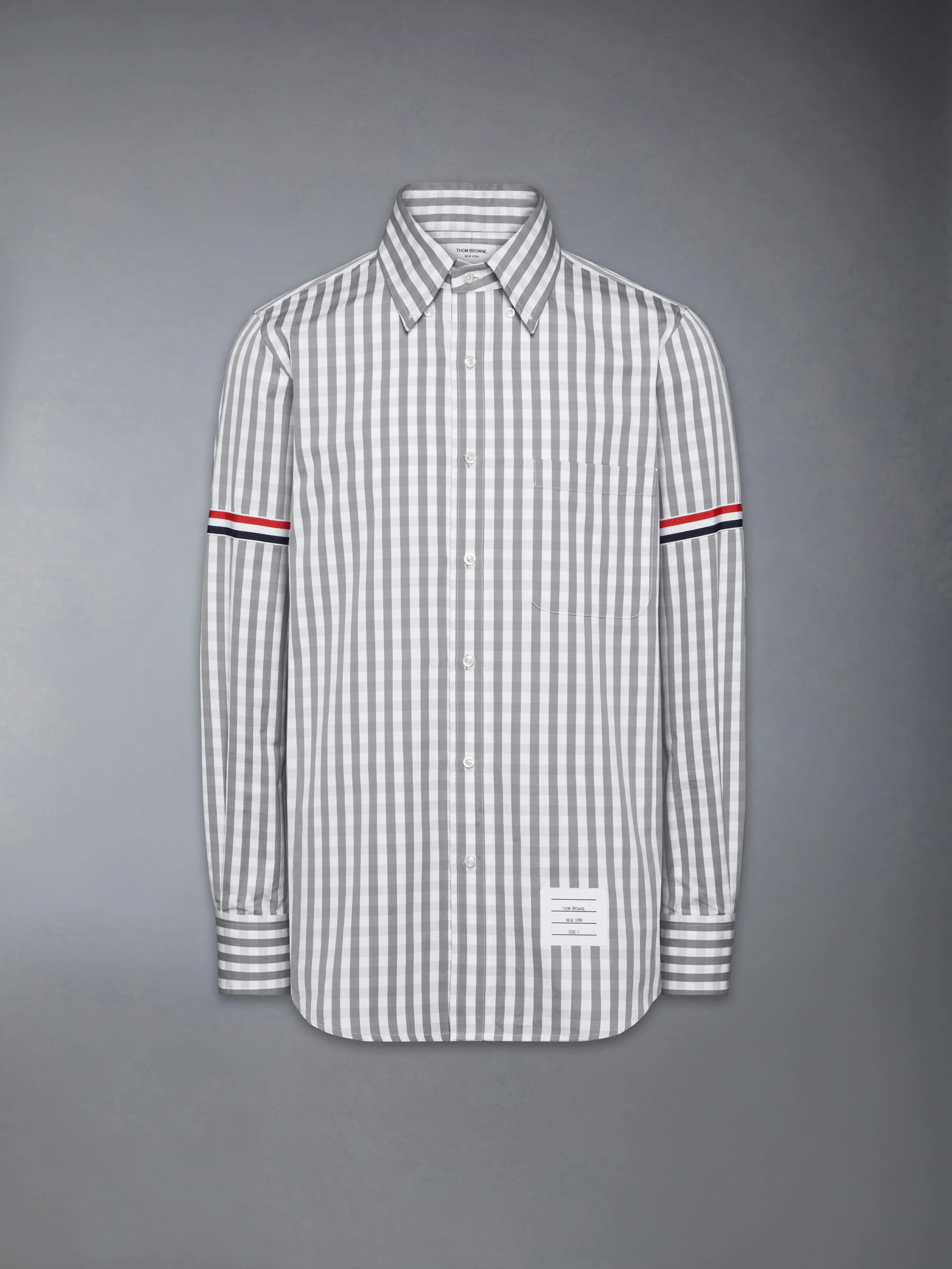 796-gingham-check-poplin-armband-shirt-7.webp GINGHAM CHECK POPLIN ARMBAND SHIRT