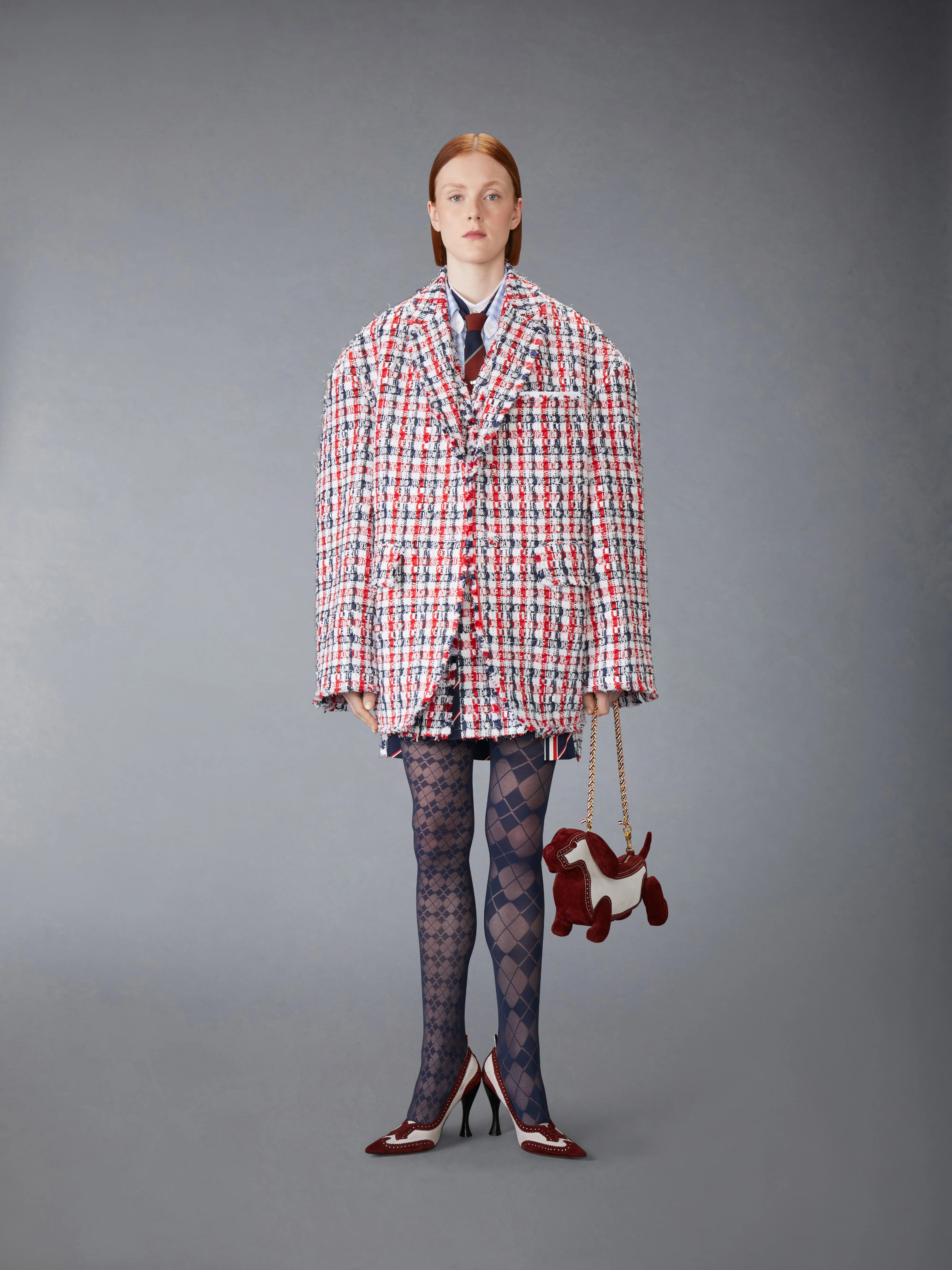804-gingham-satin-ribbon-tweed-pleated-mini-skirt-4.webp GINGHAM SATIN RIBBON TWEED PLEATED MINI SKIRT