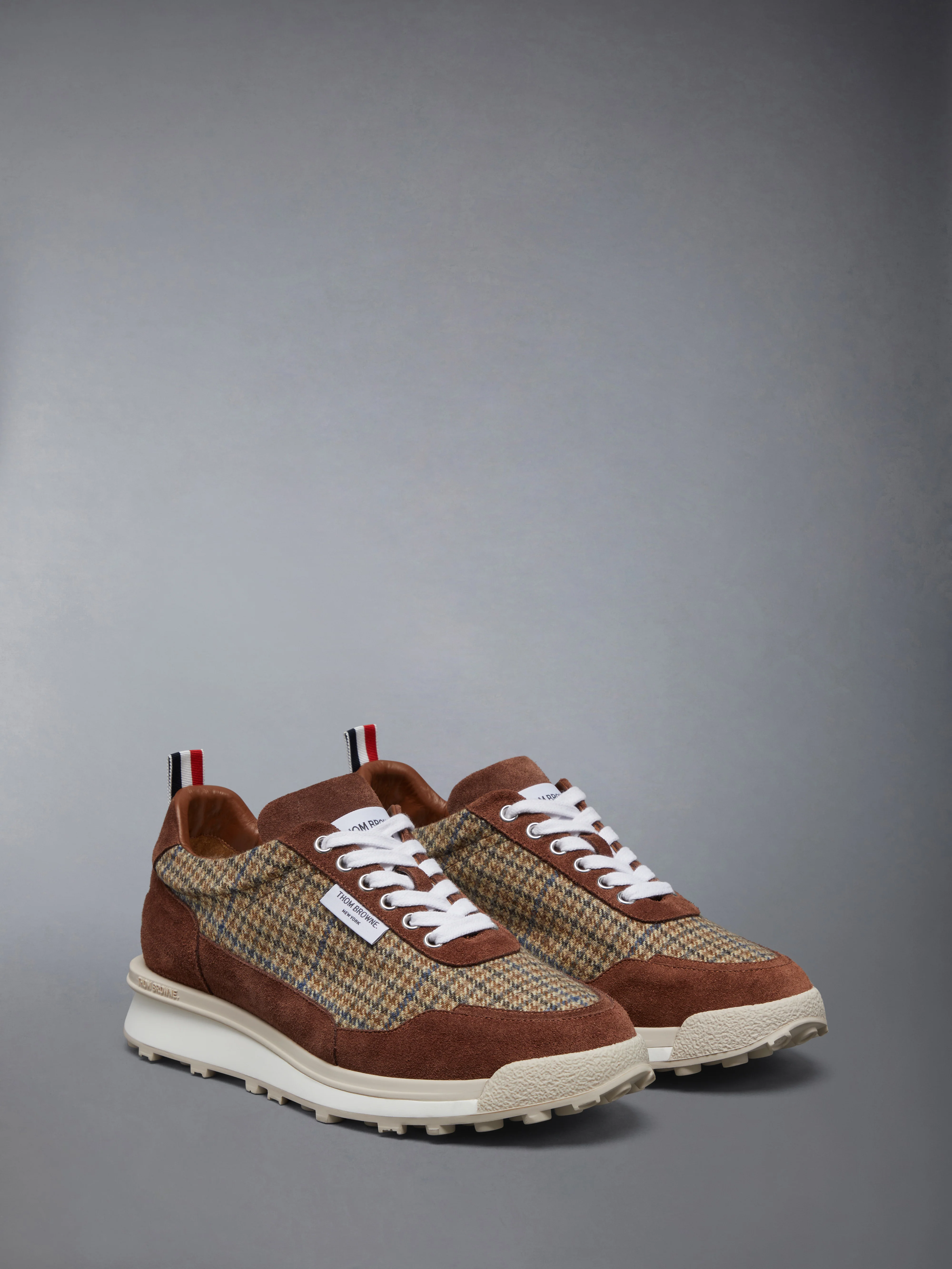 GUNCLUB CHECK CHEVIOT TWEED ALUMNI SNEAKERS