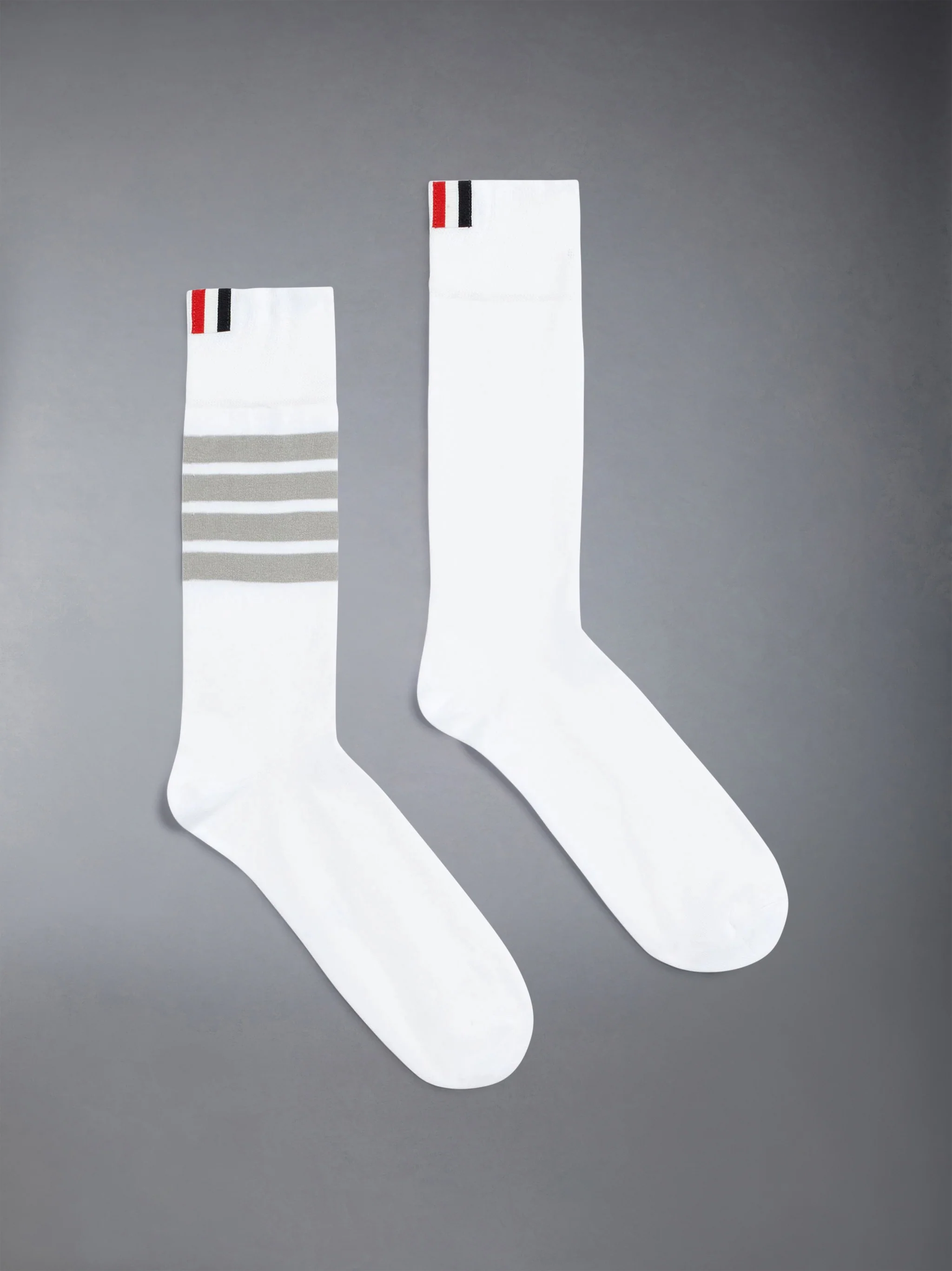 Lightweight Cotton 4-Bar Mid Calf Socks