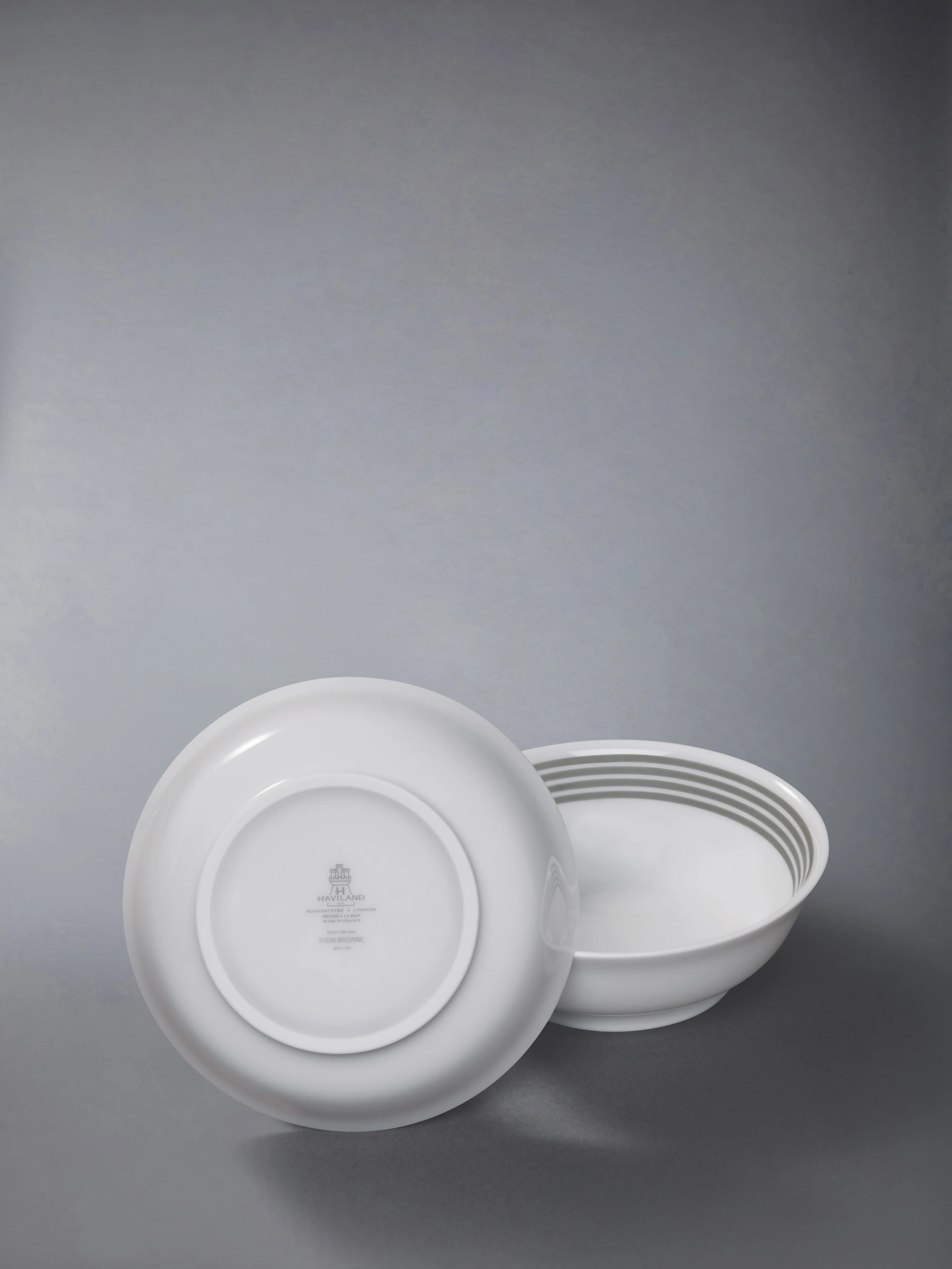 LIMOGES PORCELAIN 4-BAR HAVILAND BOWL SET