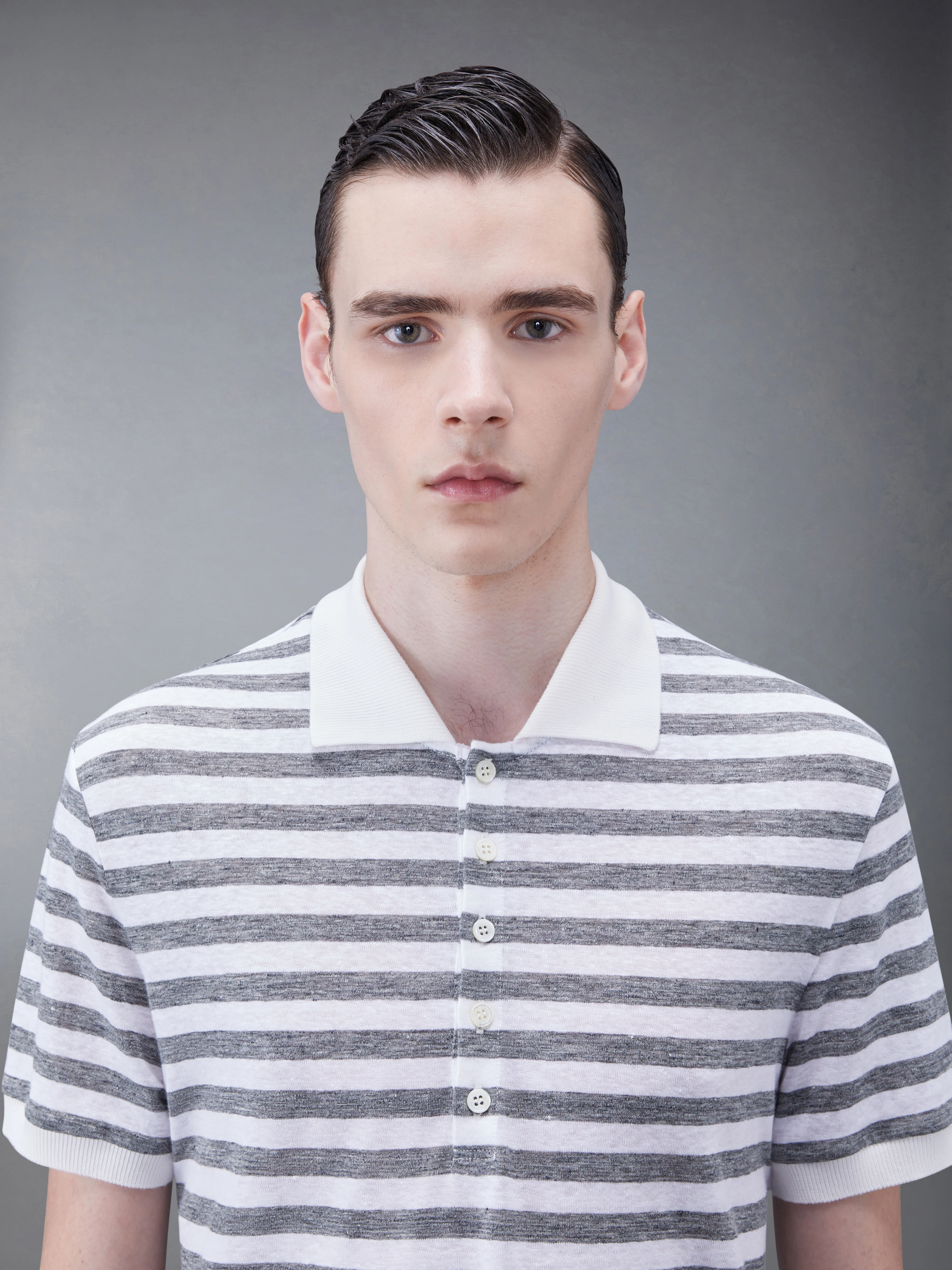 8410-linen-jersey-short-sleeve-striped-polo-4.webp LINEN JERSEY SHORT SLEEVE STRIPED POLO