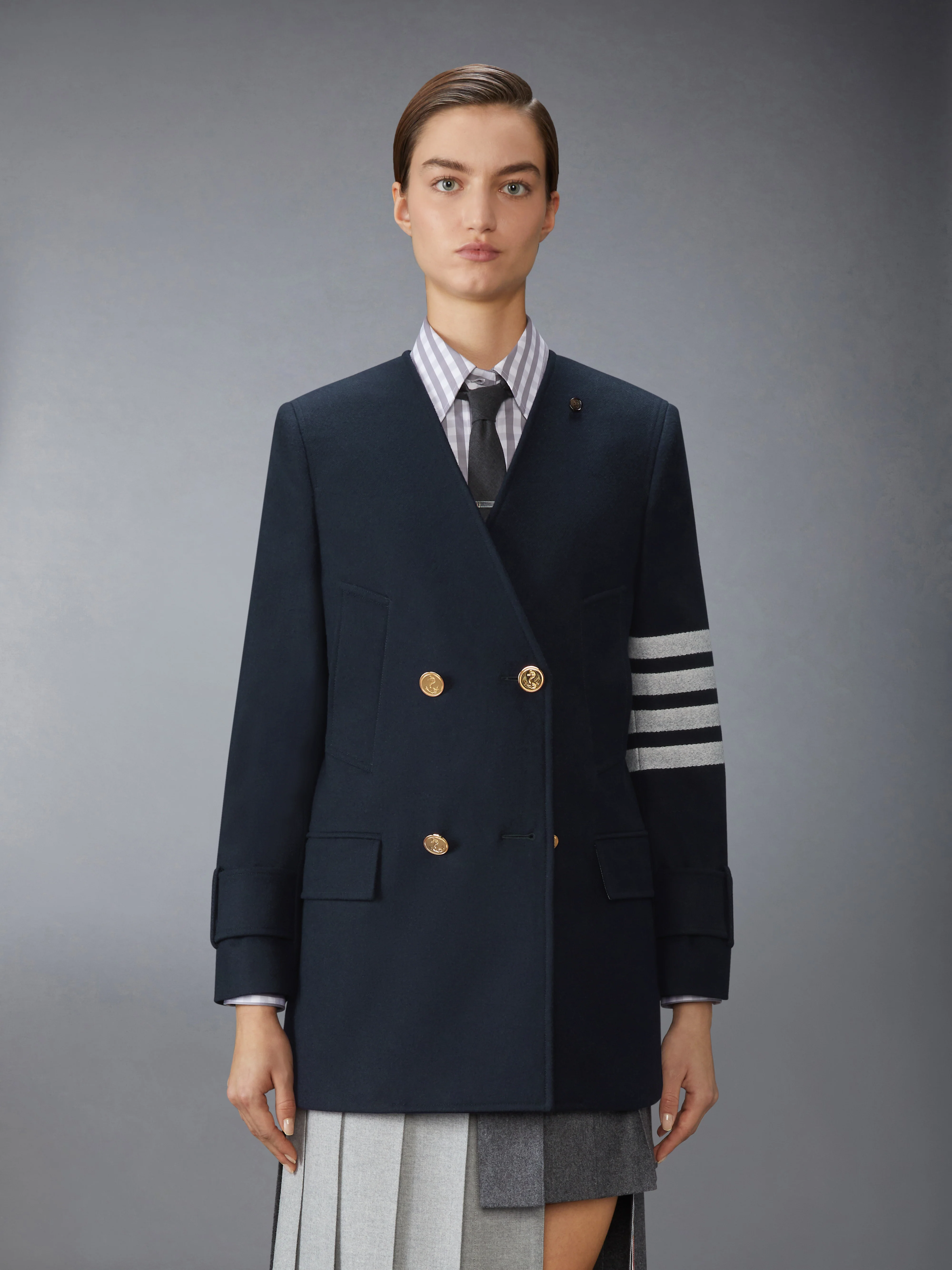 MELTON 4-BAR PEACOAT