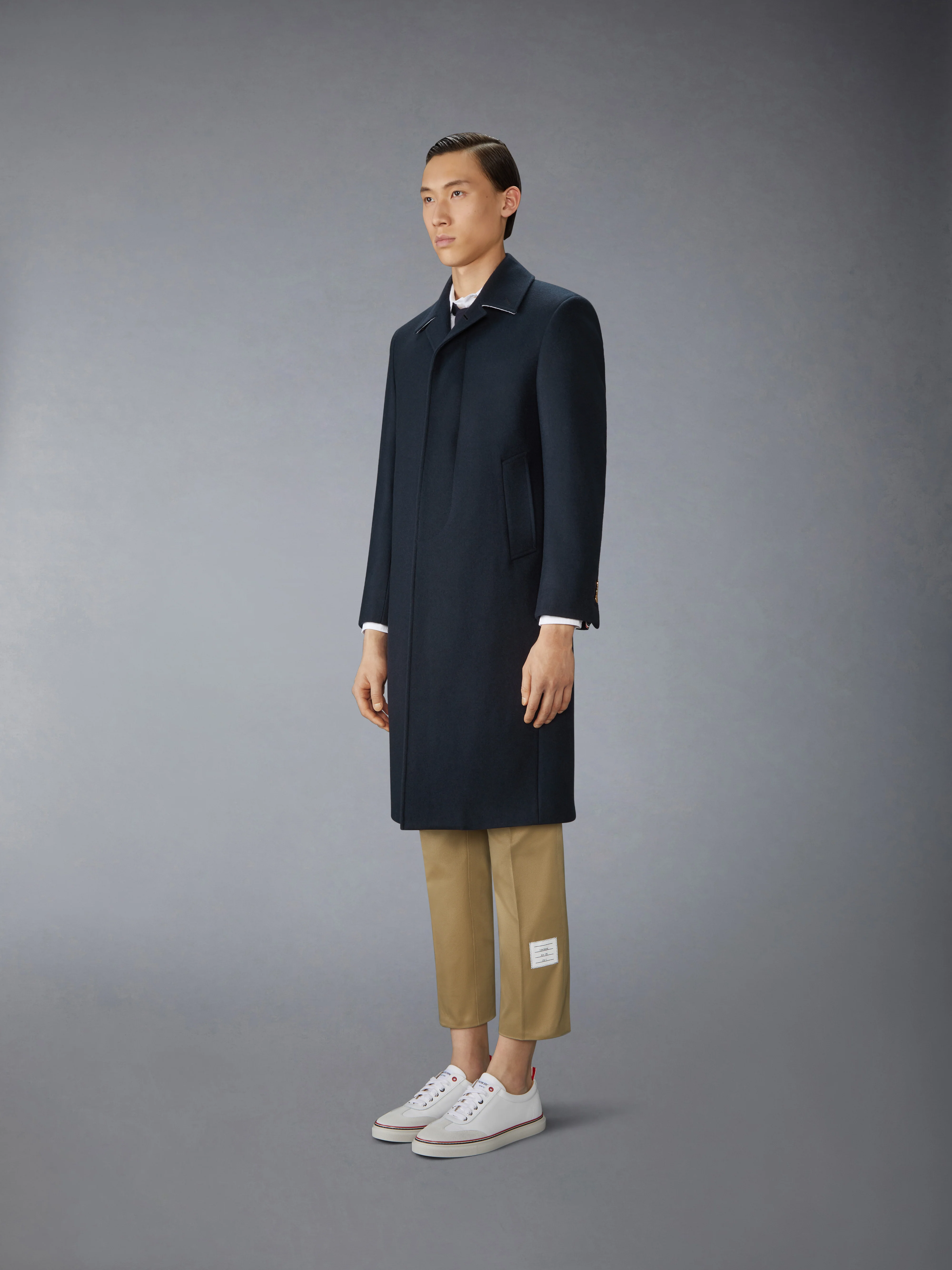 MELTON CLASSIC BAL COLLAR OVERCOAT