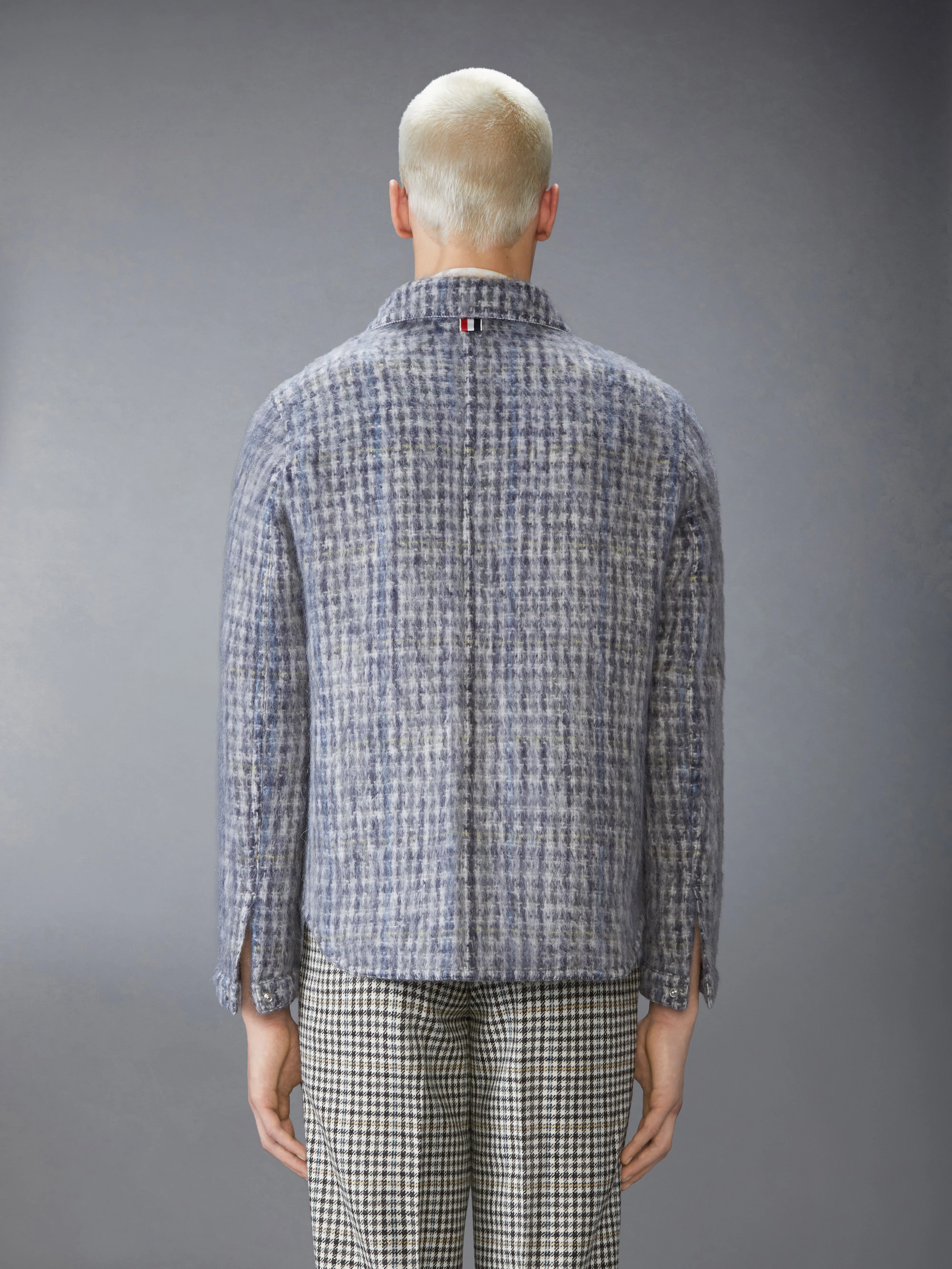 GUNCLUB CHECK HAIRY MOHAIR UTILITY JACKET