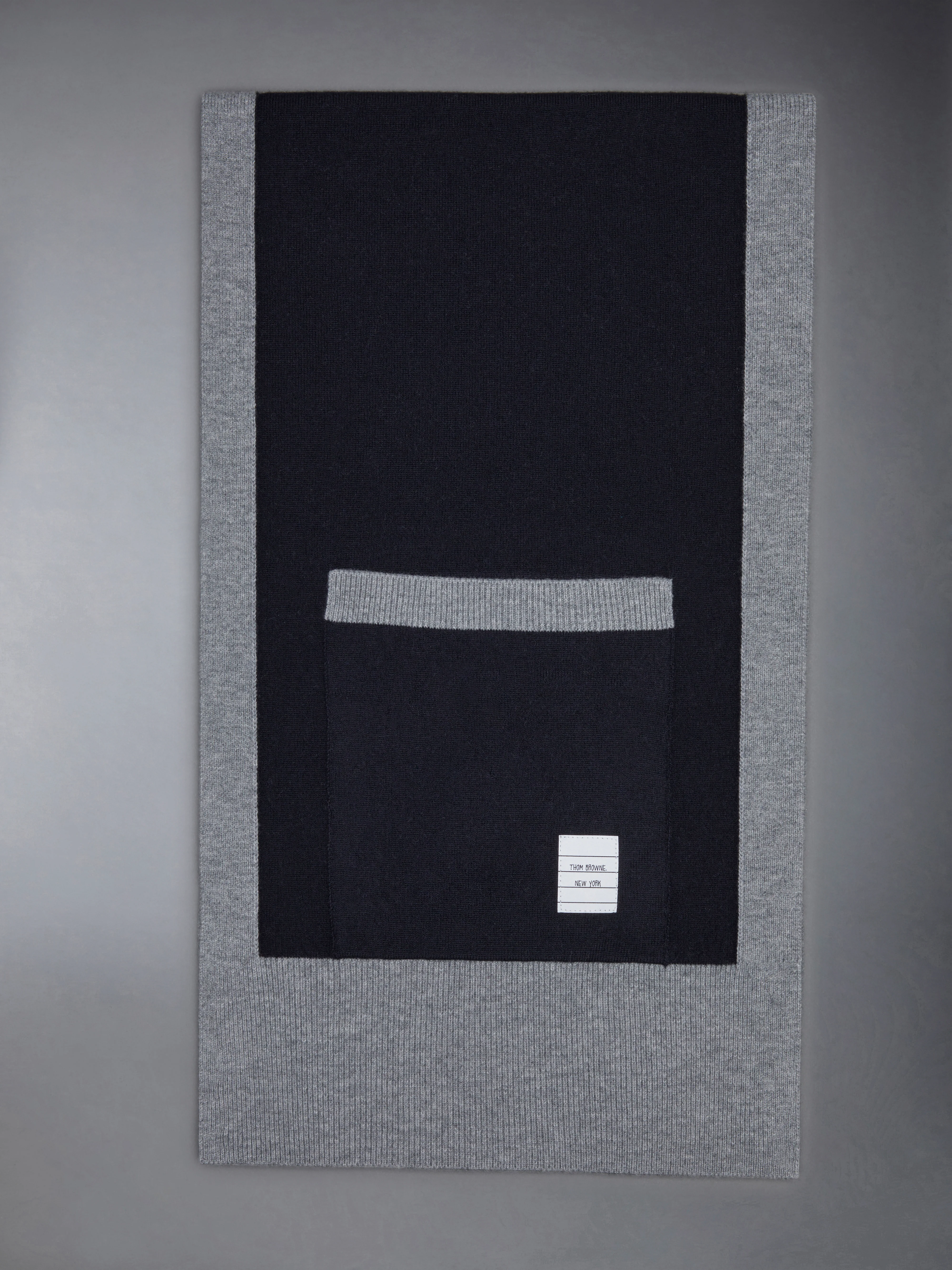 Merino Wool Jersey Framing Paper Label Pocket Scarf