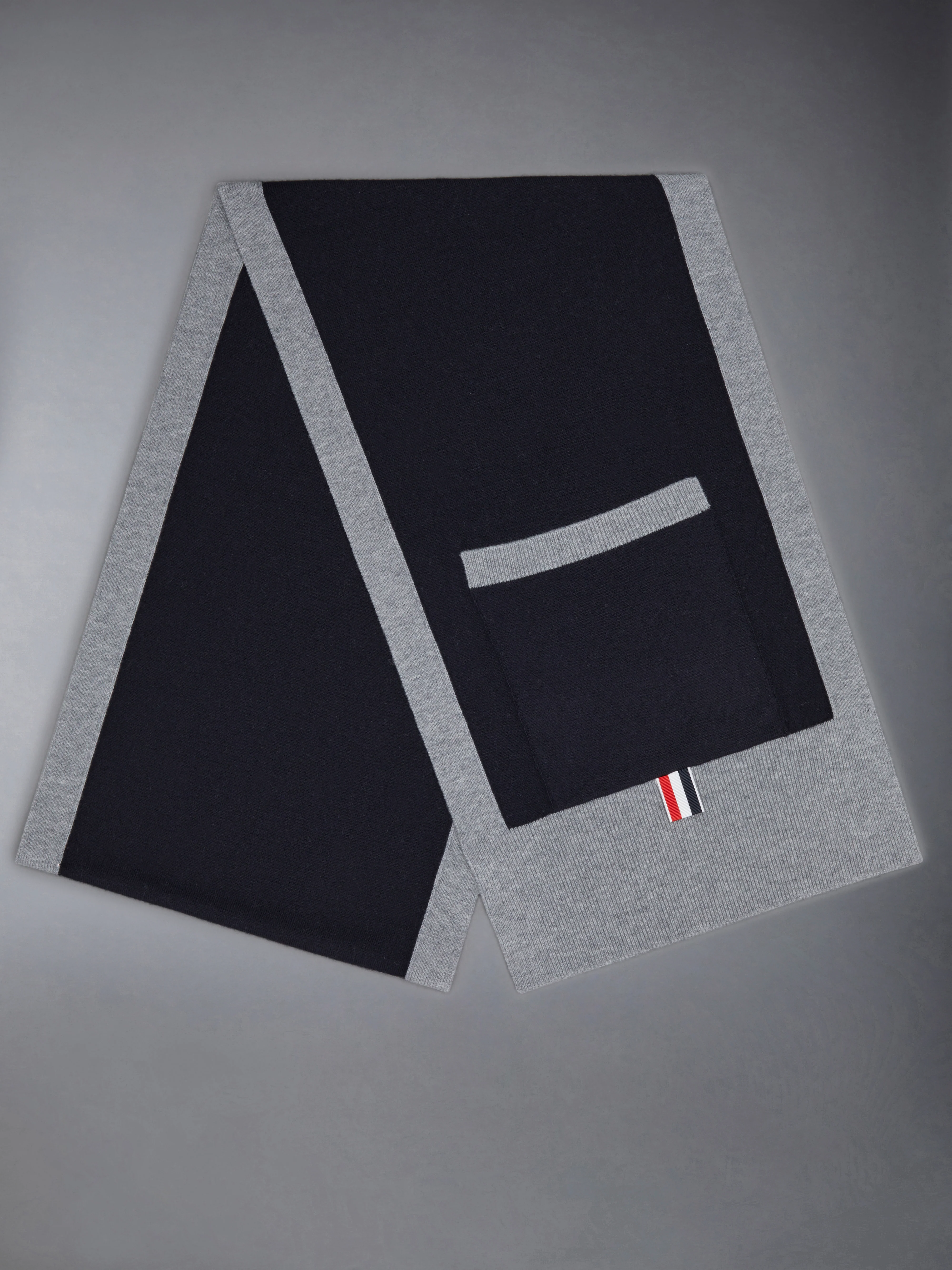 Merino Wool Jersey Framing Paper Label Pocket Scarf