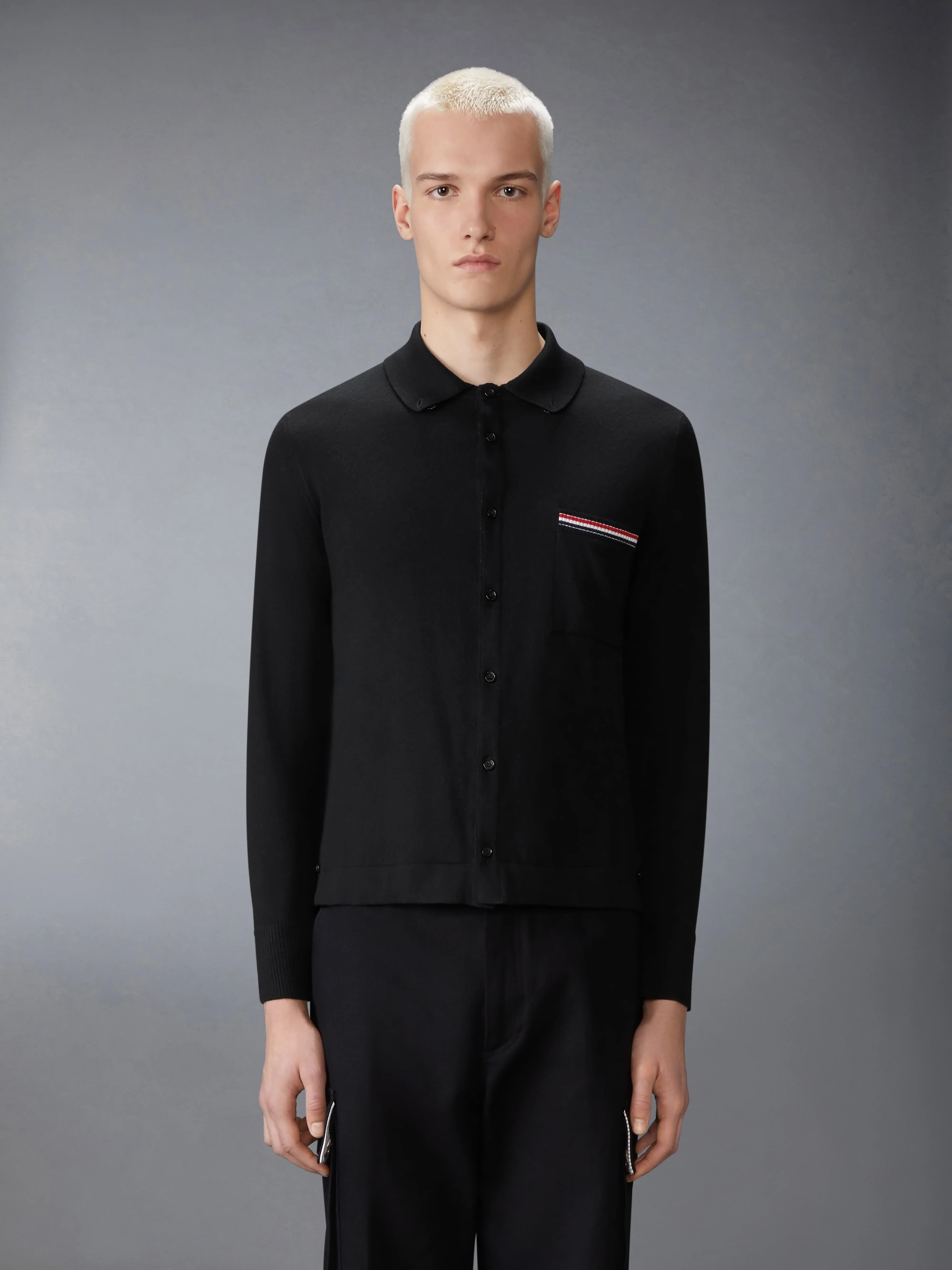 MERINO WOOL JERSEY STITCH LONG SLEEVE SHIRT