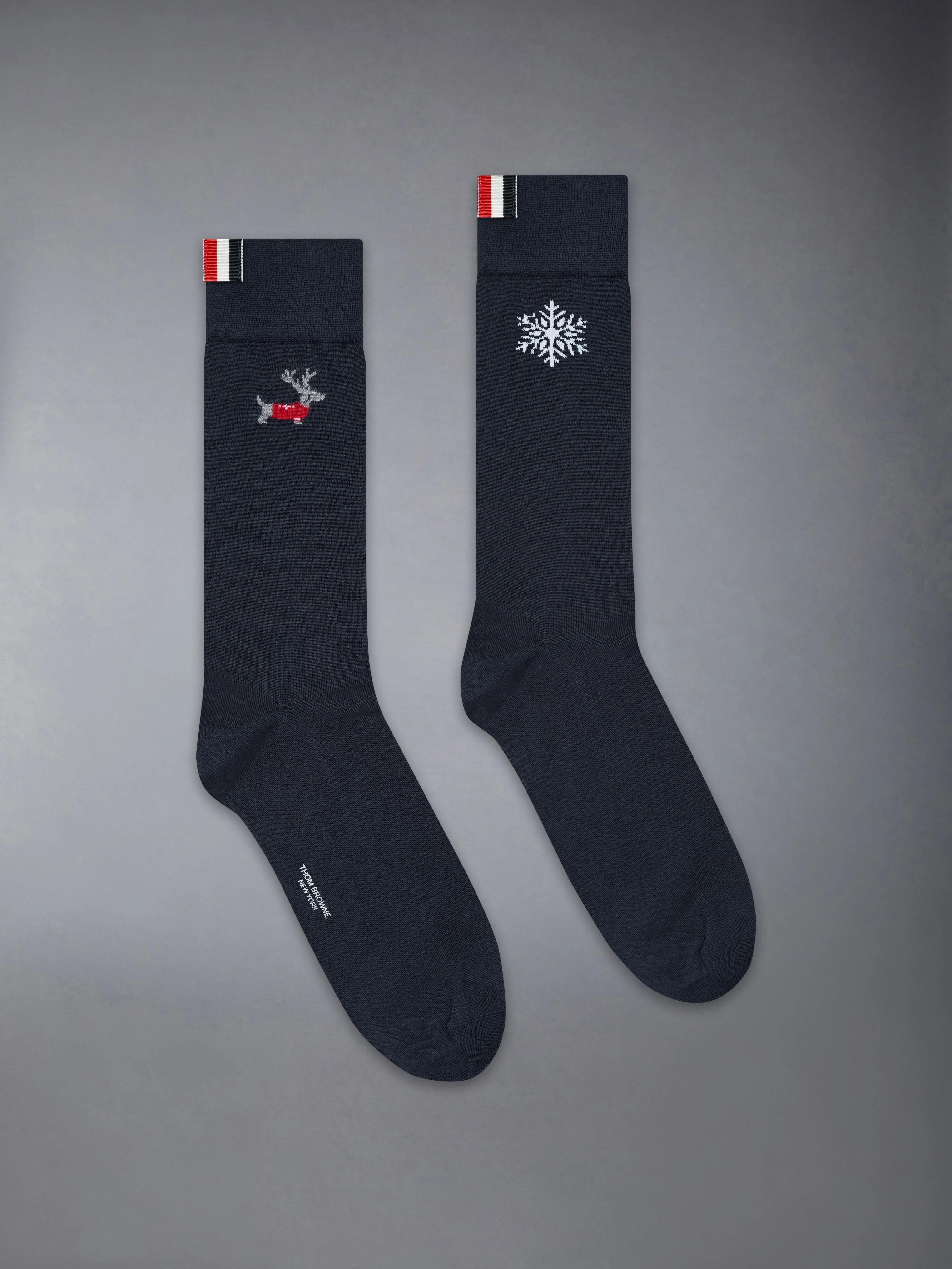 MERINO WOOL REINDEER MID CALF SOCKS