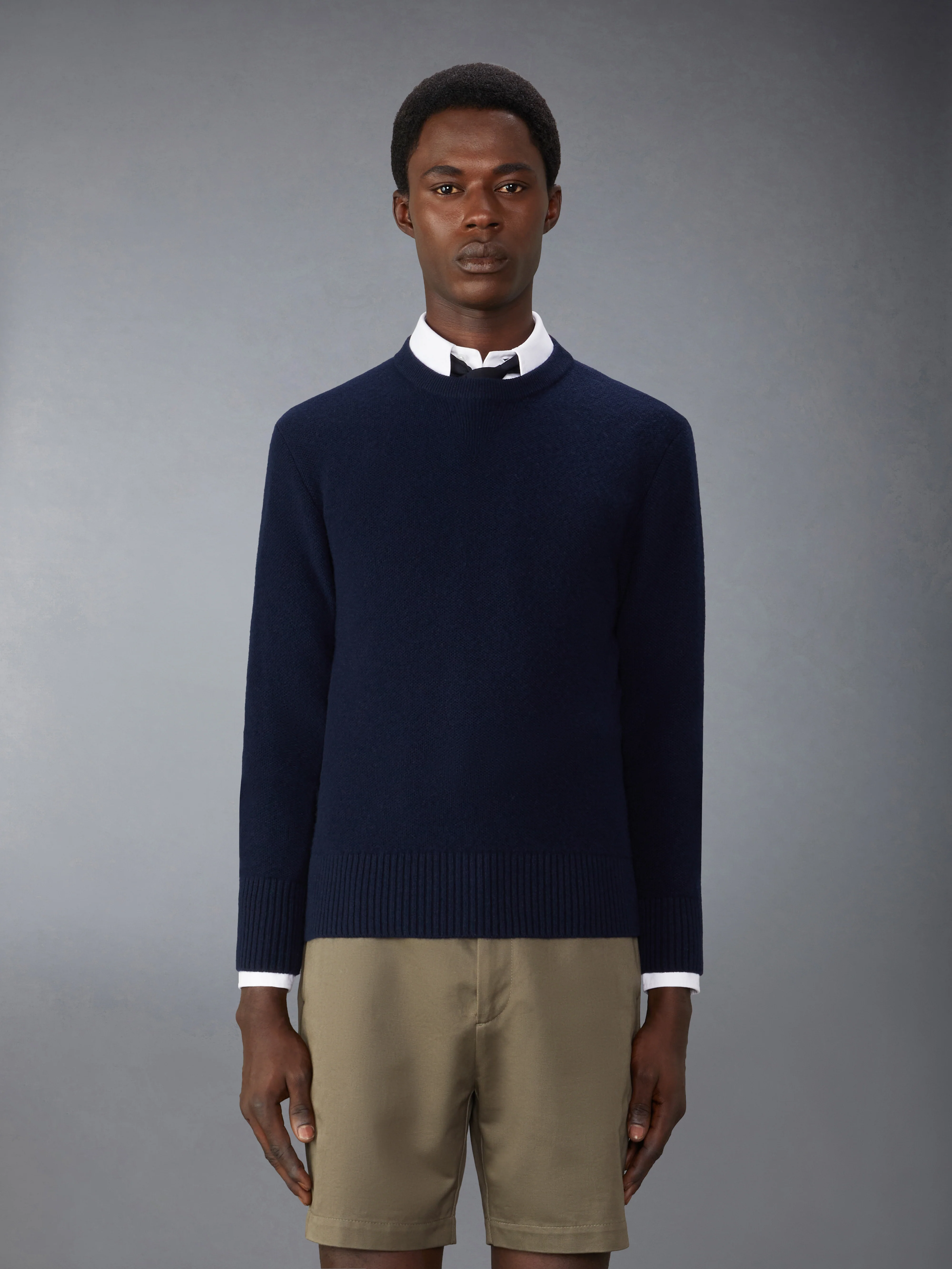 MERINO WOOL WASHED PIQUE  PULLOVER