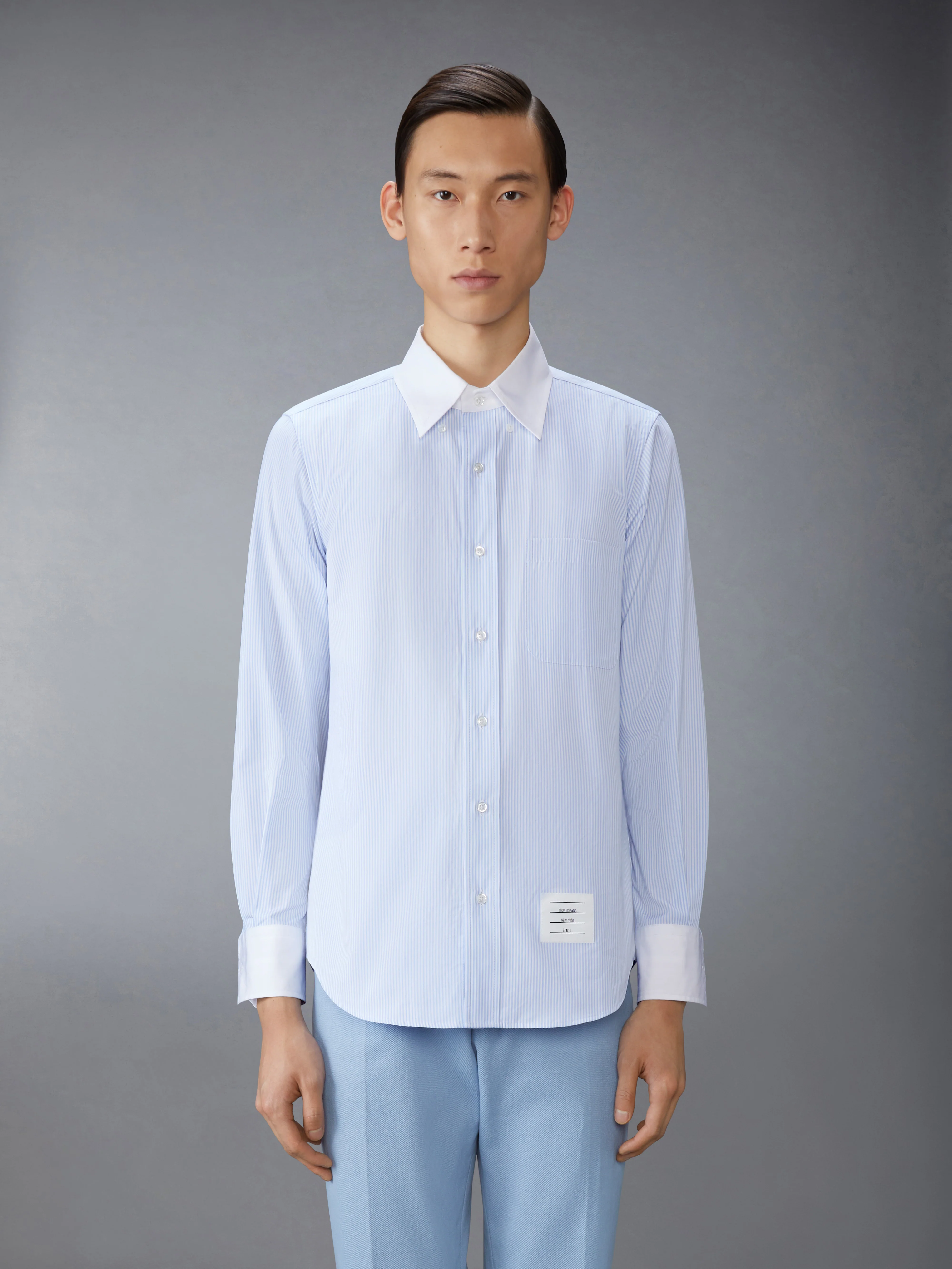 MICRO UNIVERSITY STRIPED POPLIN SHIRT