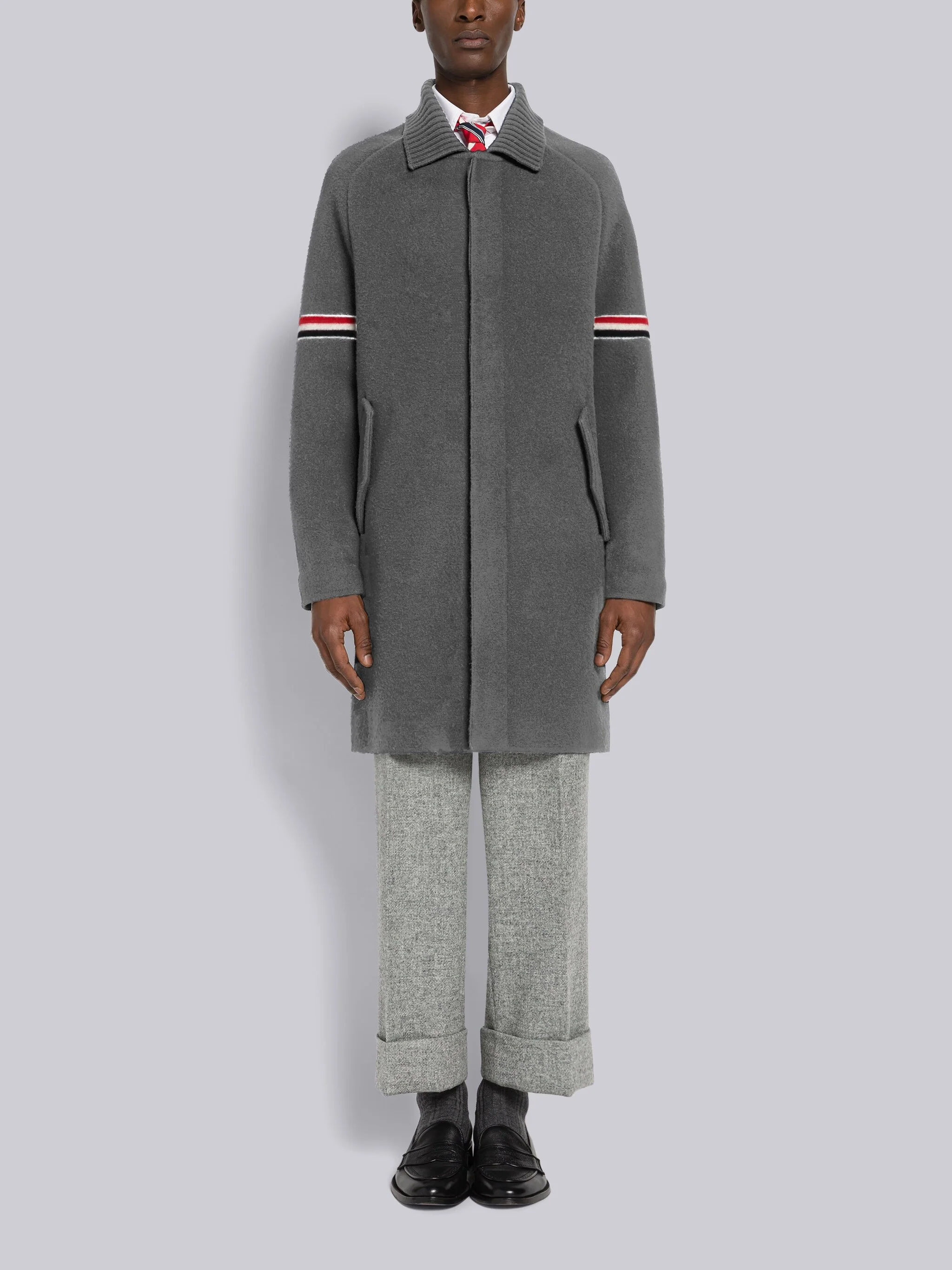 MILANO RWB STRIPED CAR COAT
