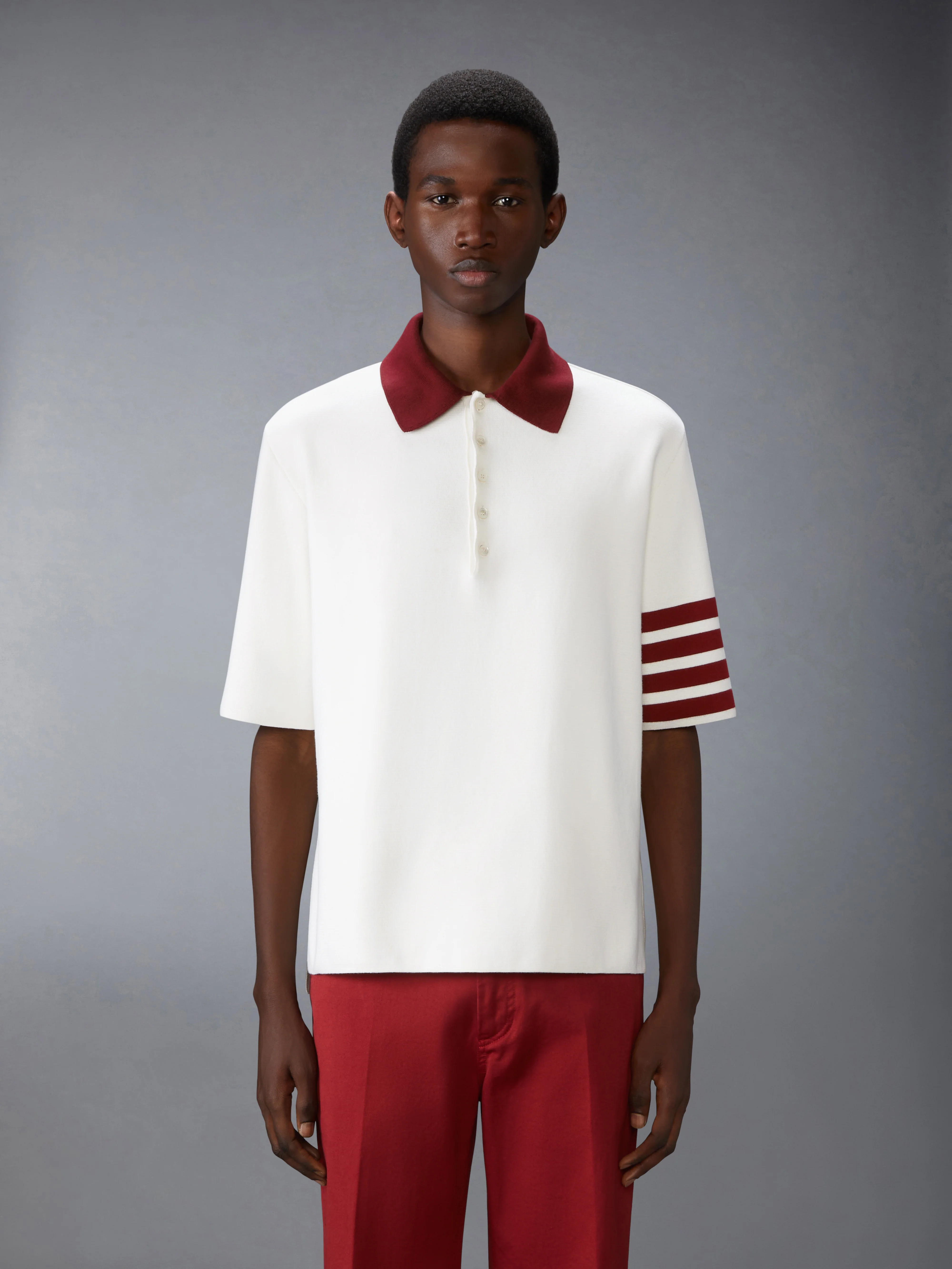 MILANO STITCH 4-BAR RUGBY FIT POLO