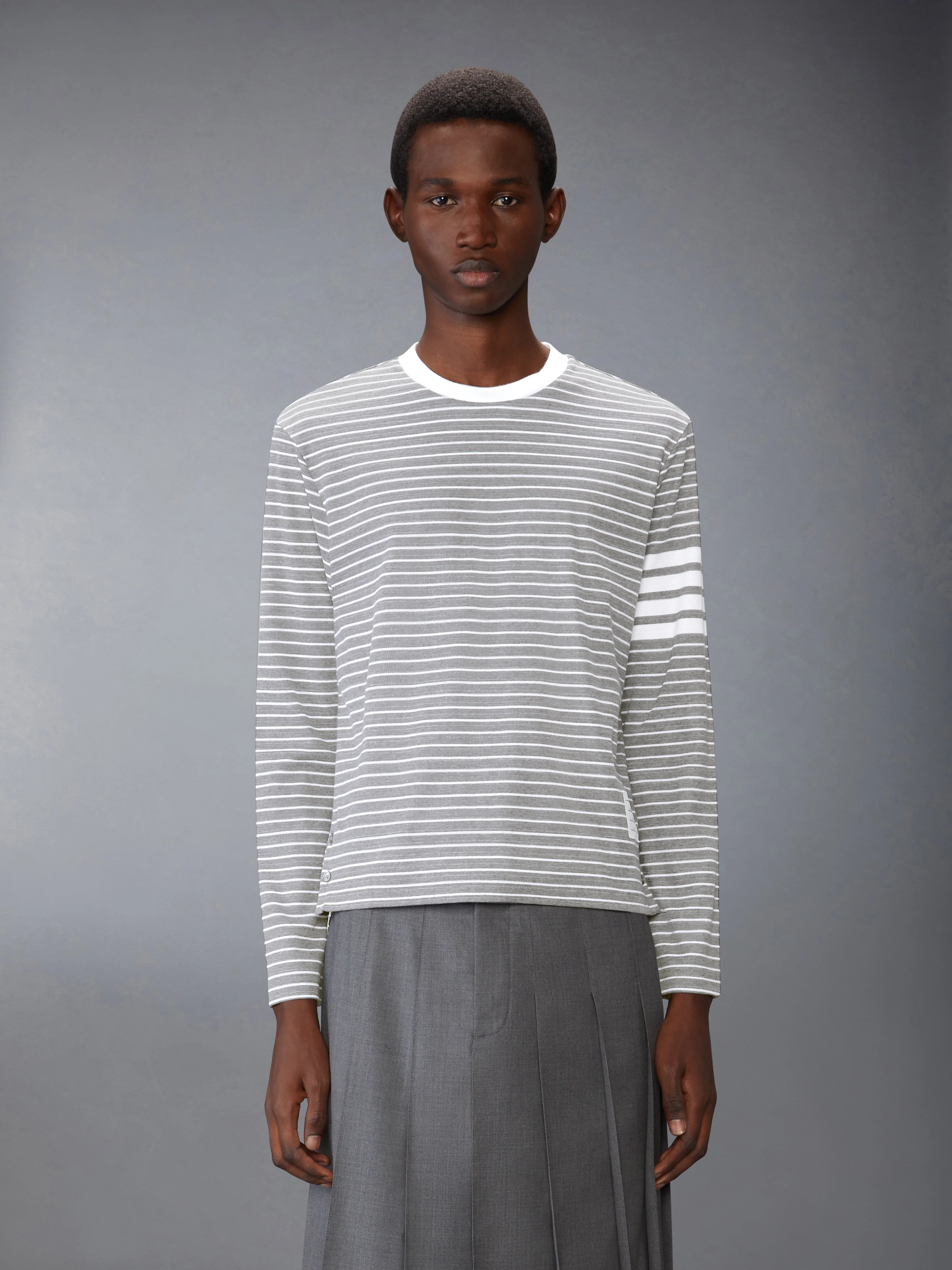 MILANO STRIPE 4-BAR LONG SLEEVE TEE