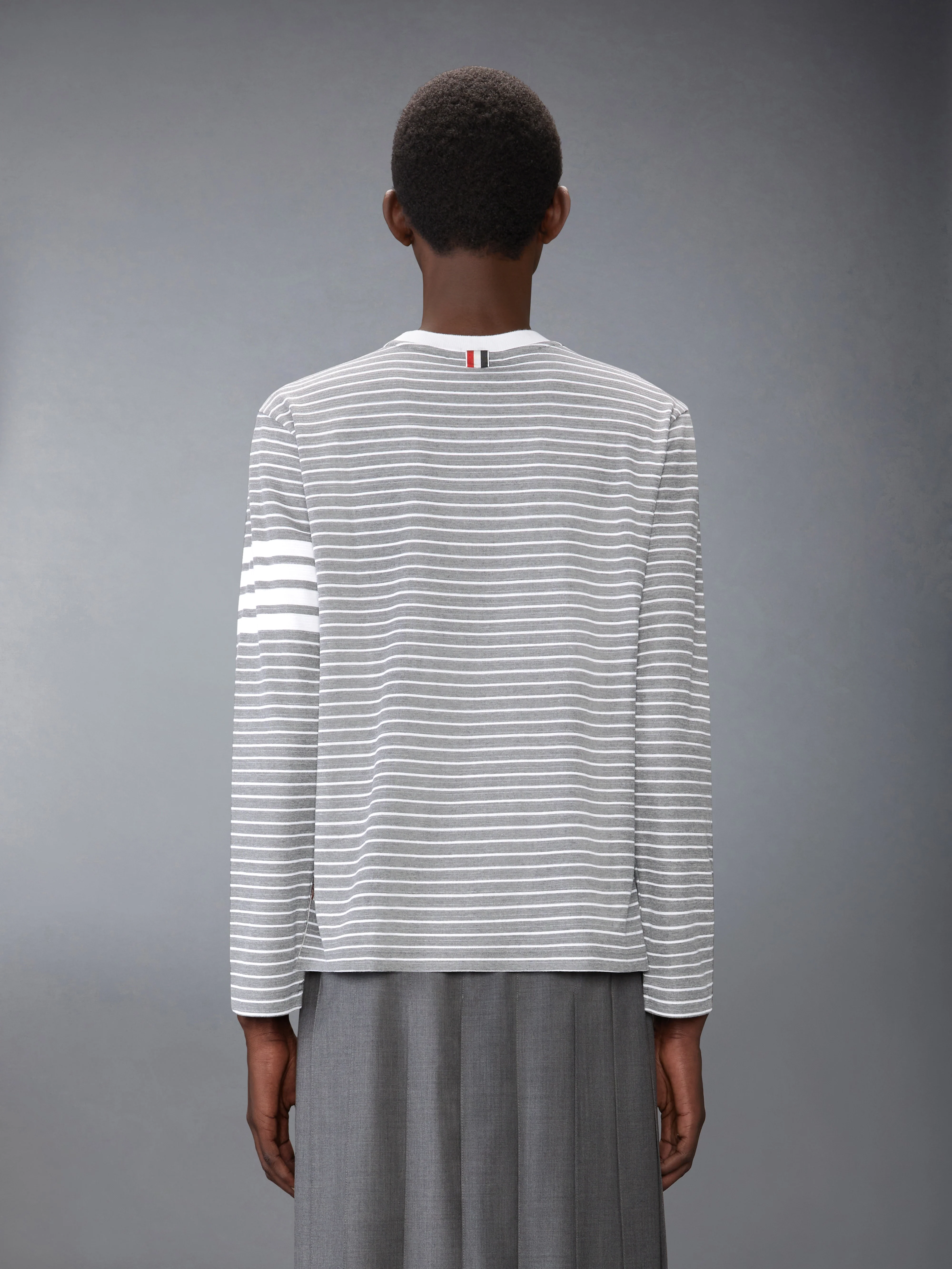 MILANO STRIPE 4-BAR LONG SLEEVE TEE