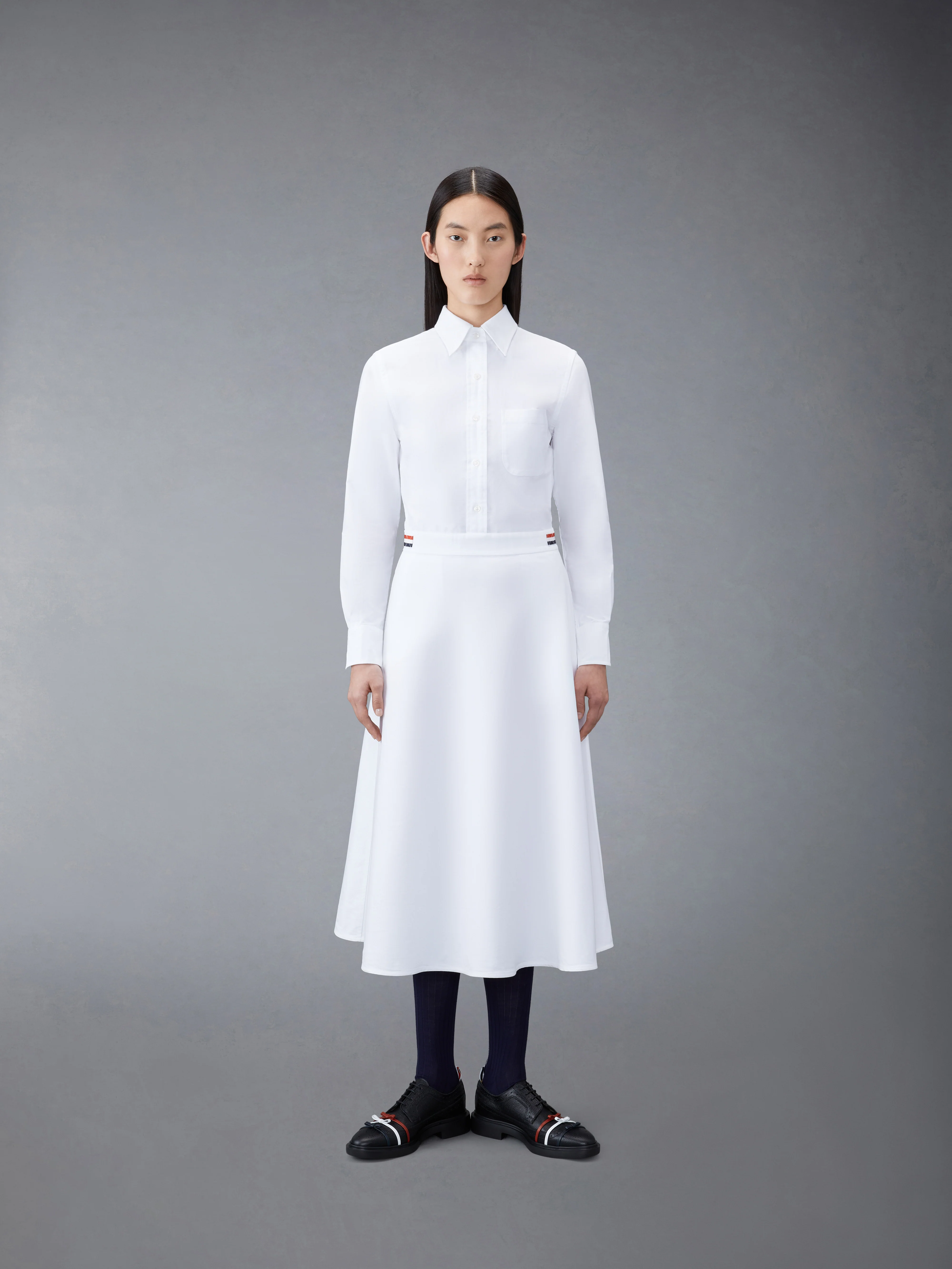 OXFORD A-LINE SHIRTDRESS