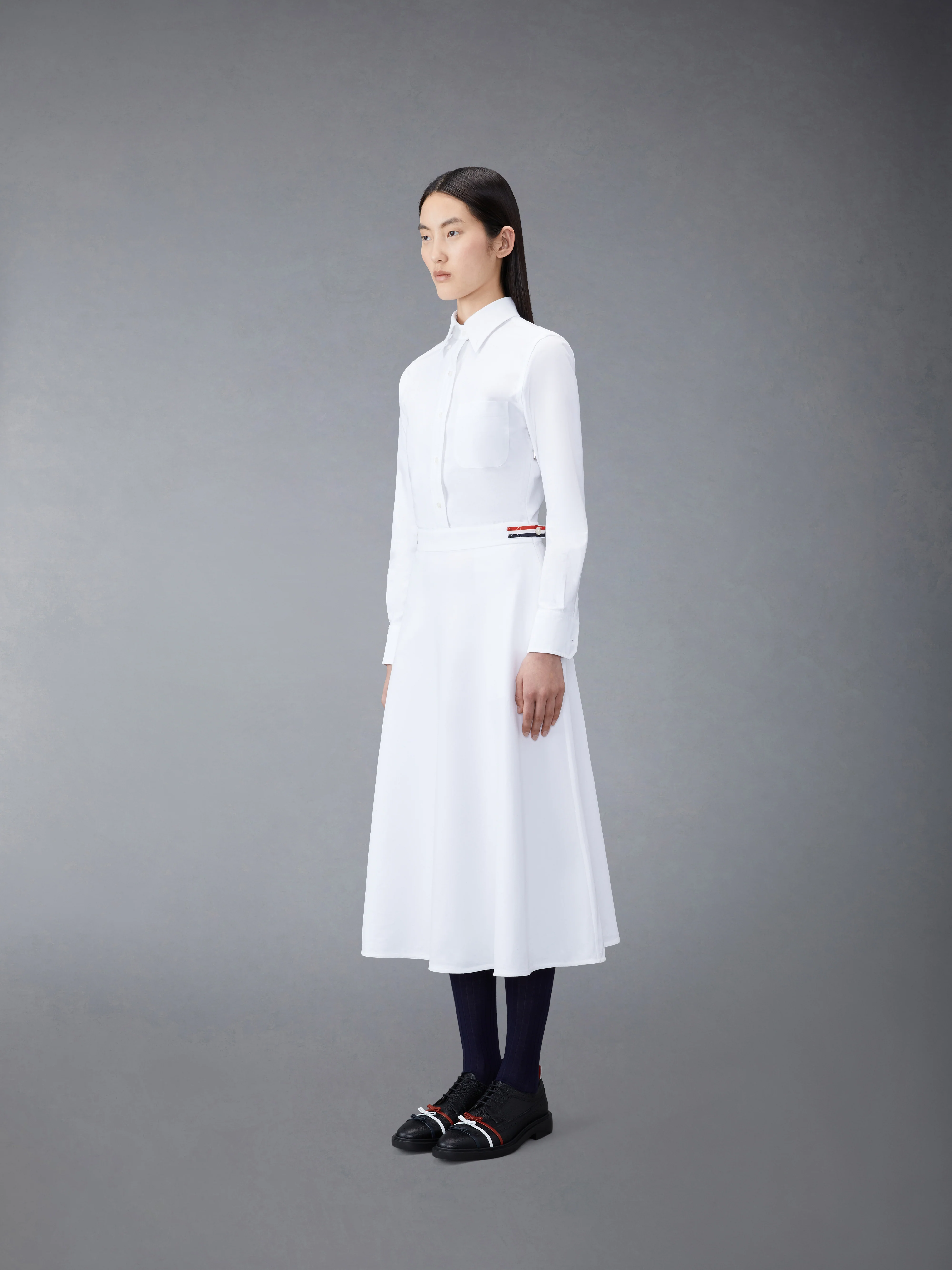 OXFORD A-LINE SHIRTDRESS