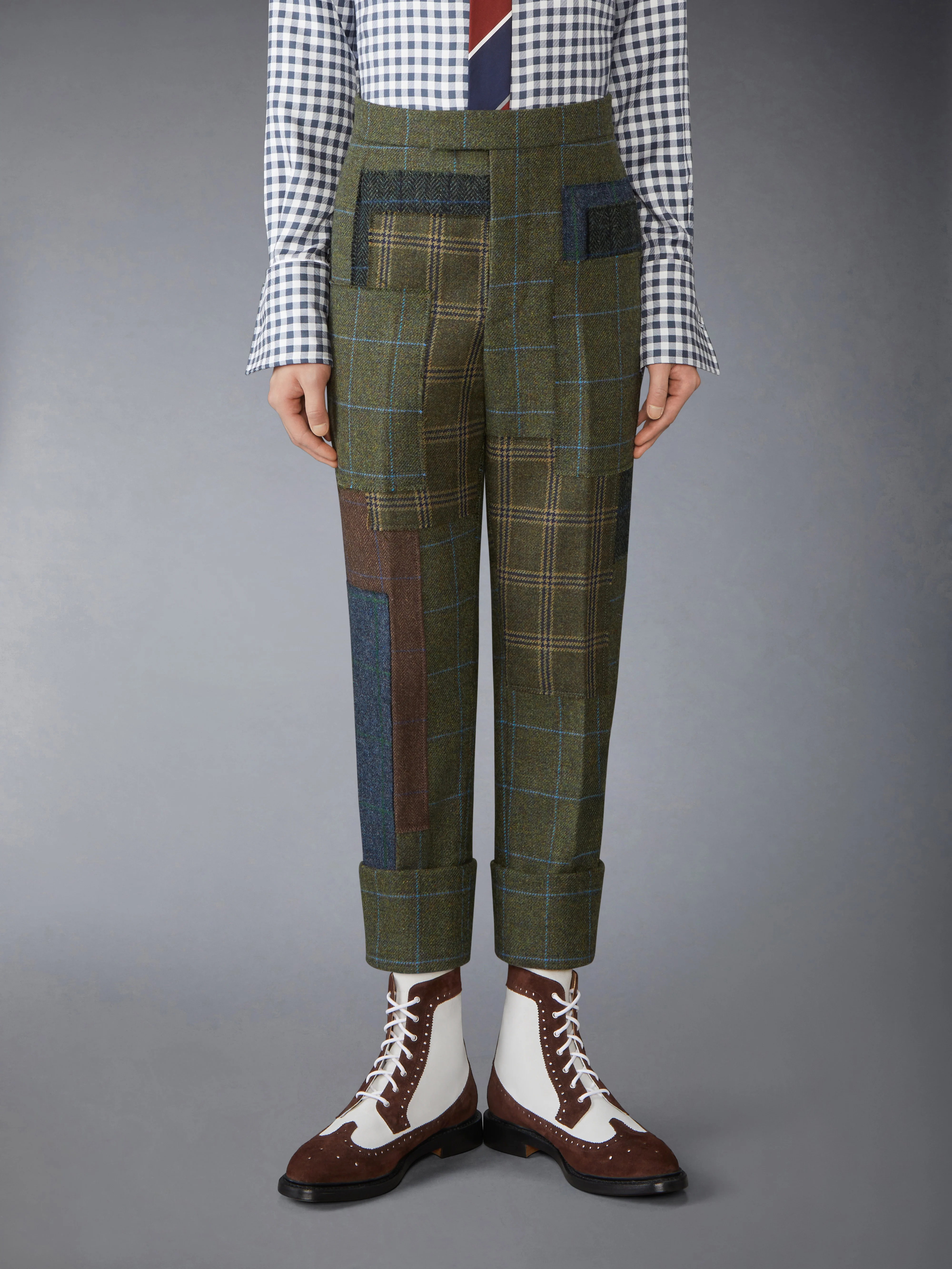 HUNTING TWEED BACKSTRAP TROUSER