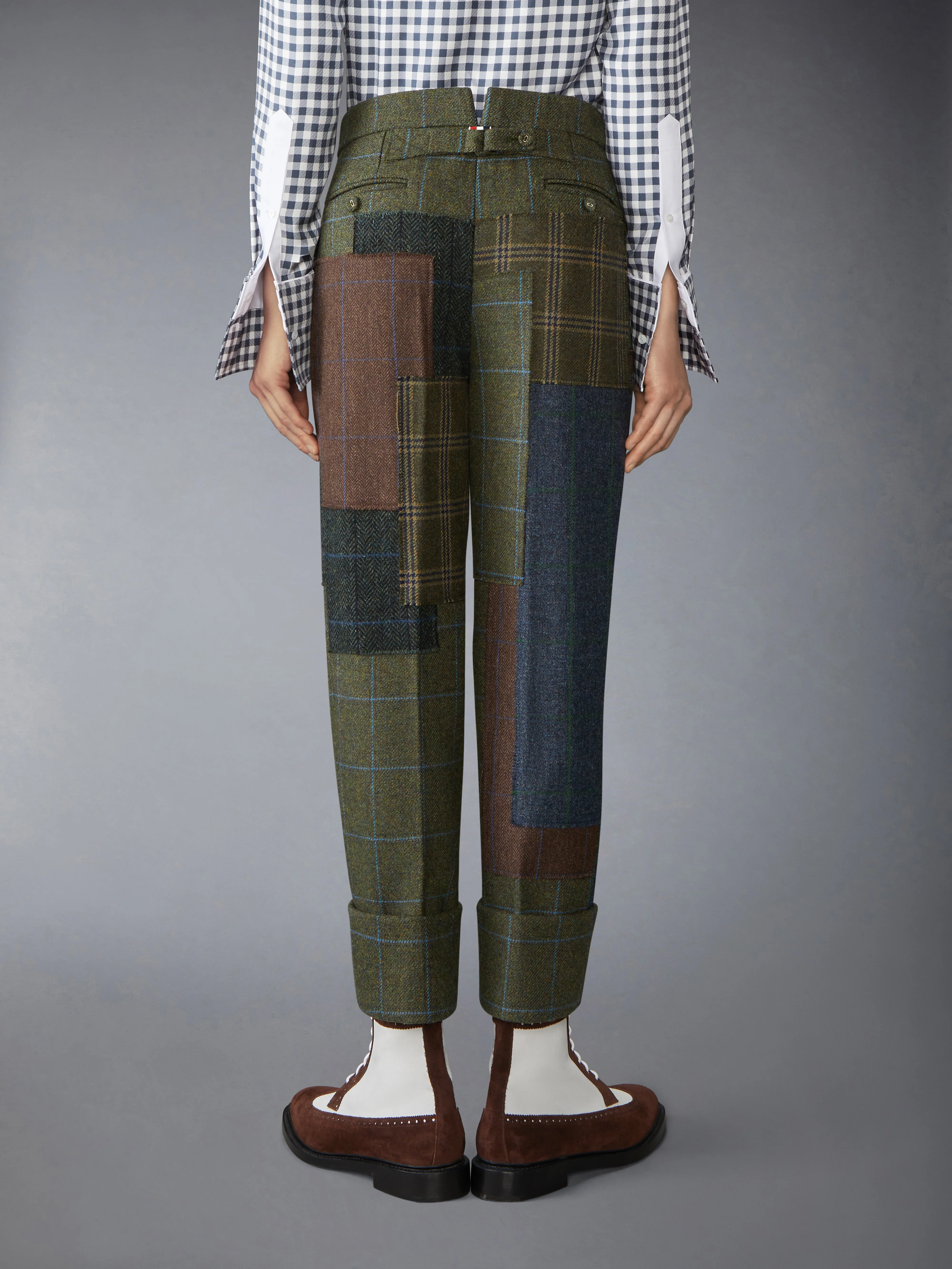 HUNTING TWEED BACKSTRAP TROUSER