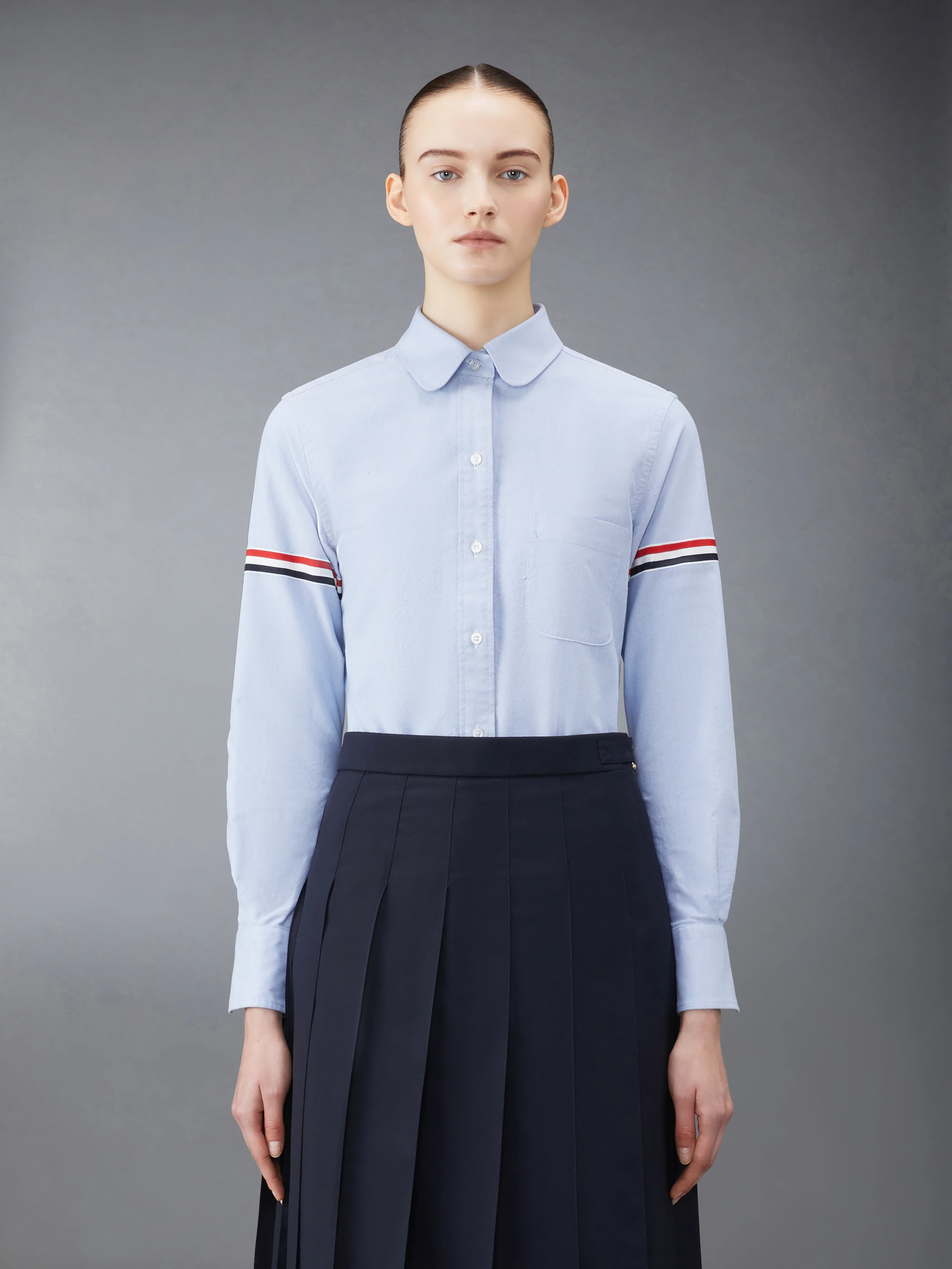 OXFORD ARMBANDS CLASSIC ROUND COLLAR SHIRT