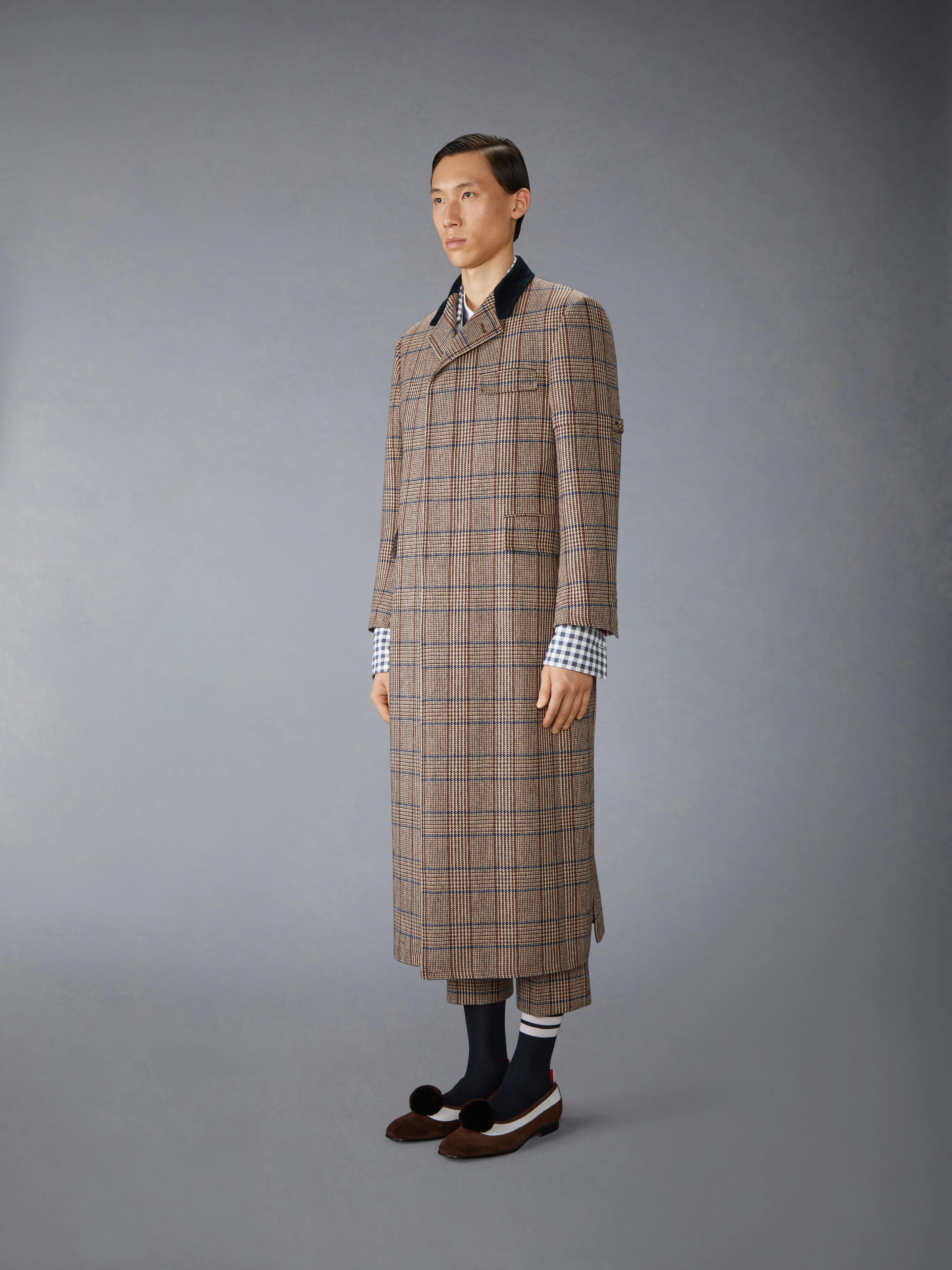 HUNTING TWEED CHESTERFIELD COAT