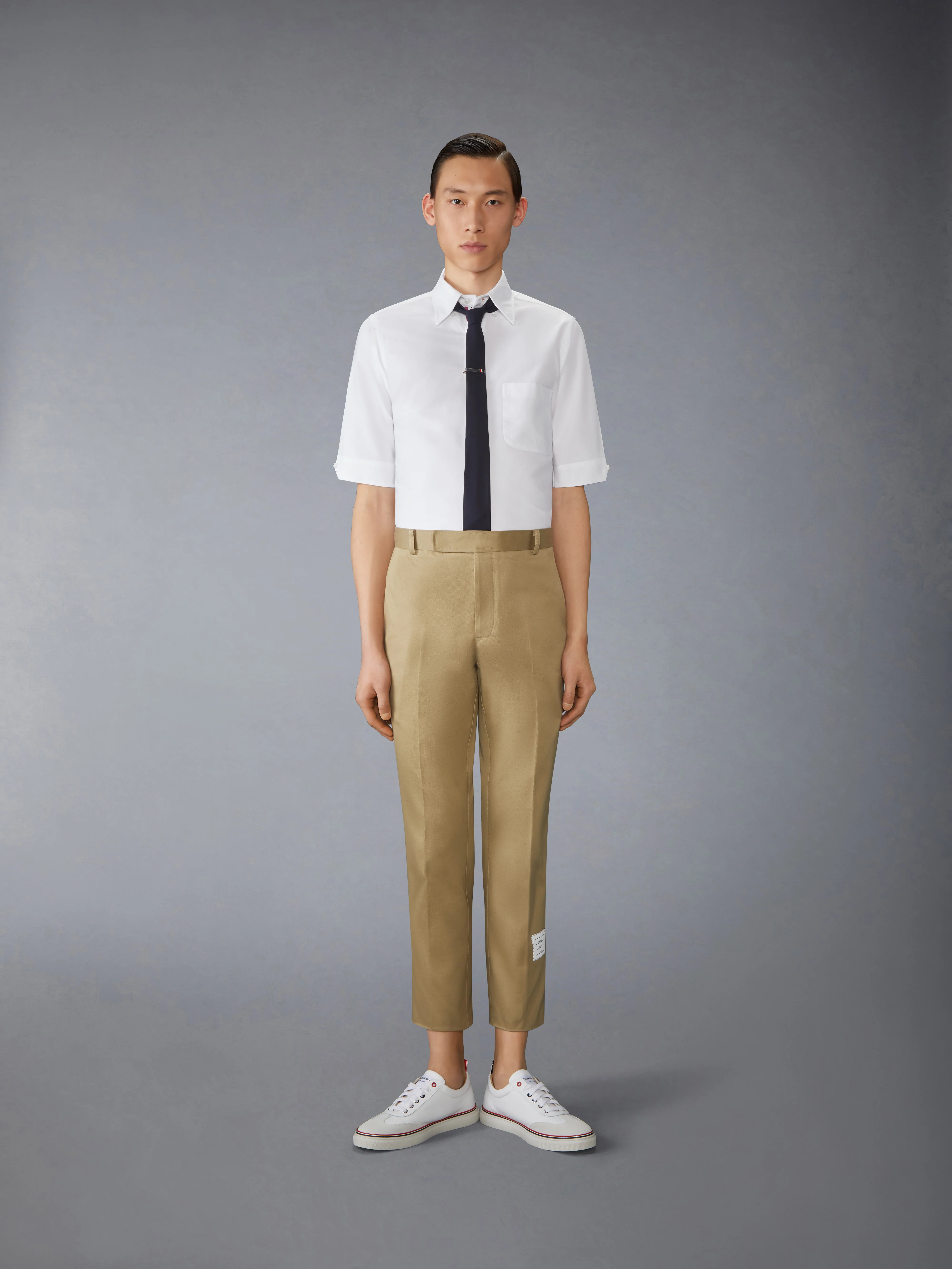 OXFORD RWB GROSGRAIN SHORT SLEEVE SHIRT