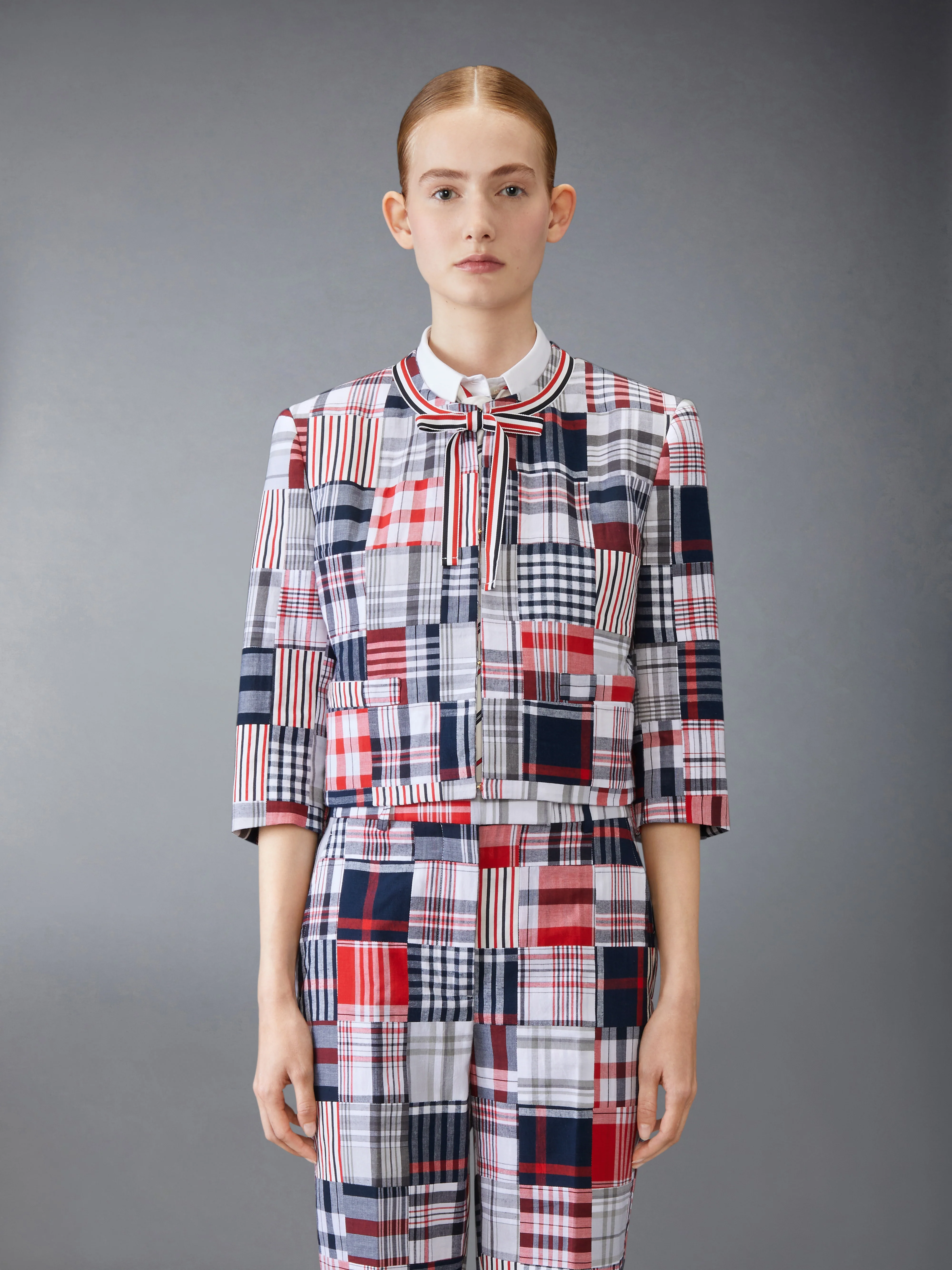 PATCHWORK BOW JACKET